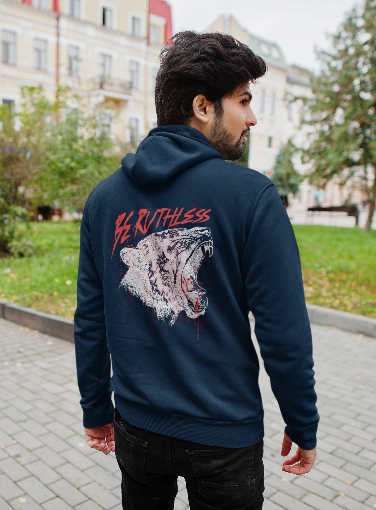 Be Ruthless Tiger Graphic Unisex Hoodie