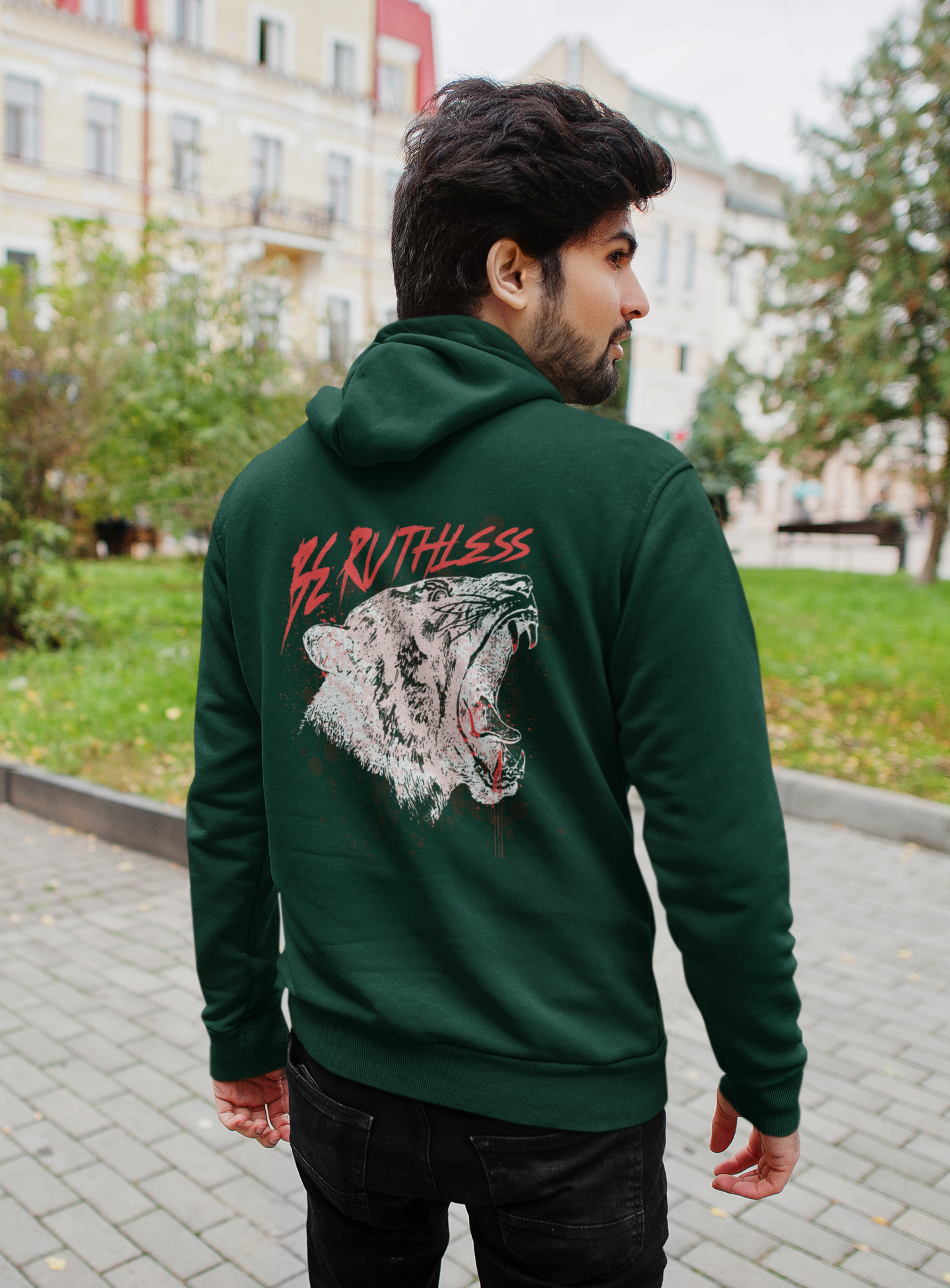Be Ruthless Tiger Graphic Unisex Hoodie