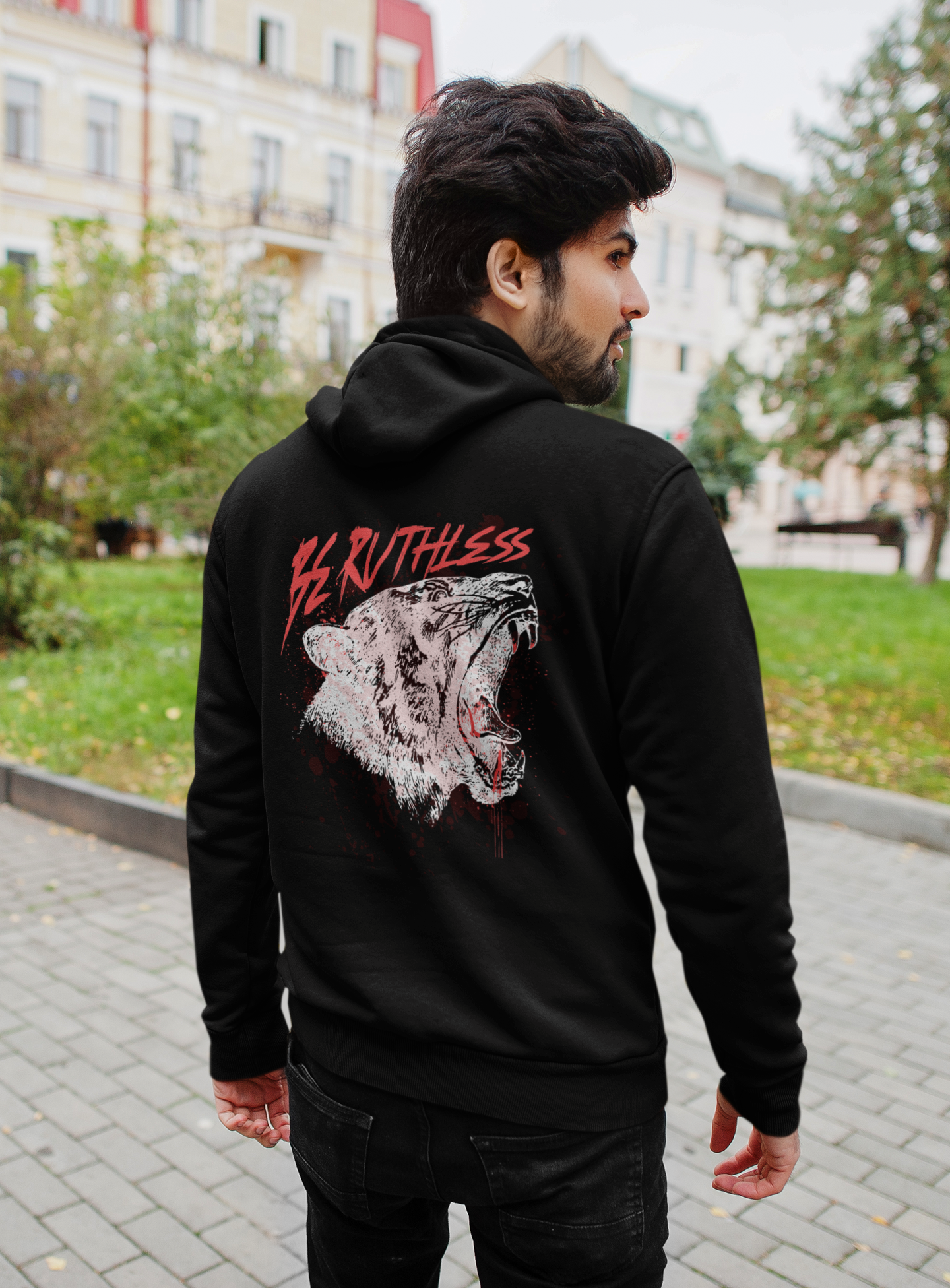 Be Ruthless Tiger Graphic Unisex Hoodie