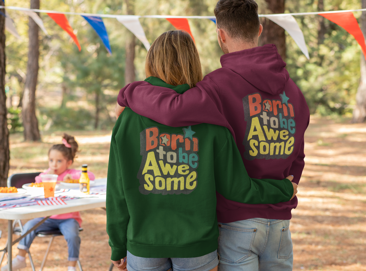 Born to Be Awesome Graphic Unisex Hoodie