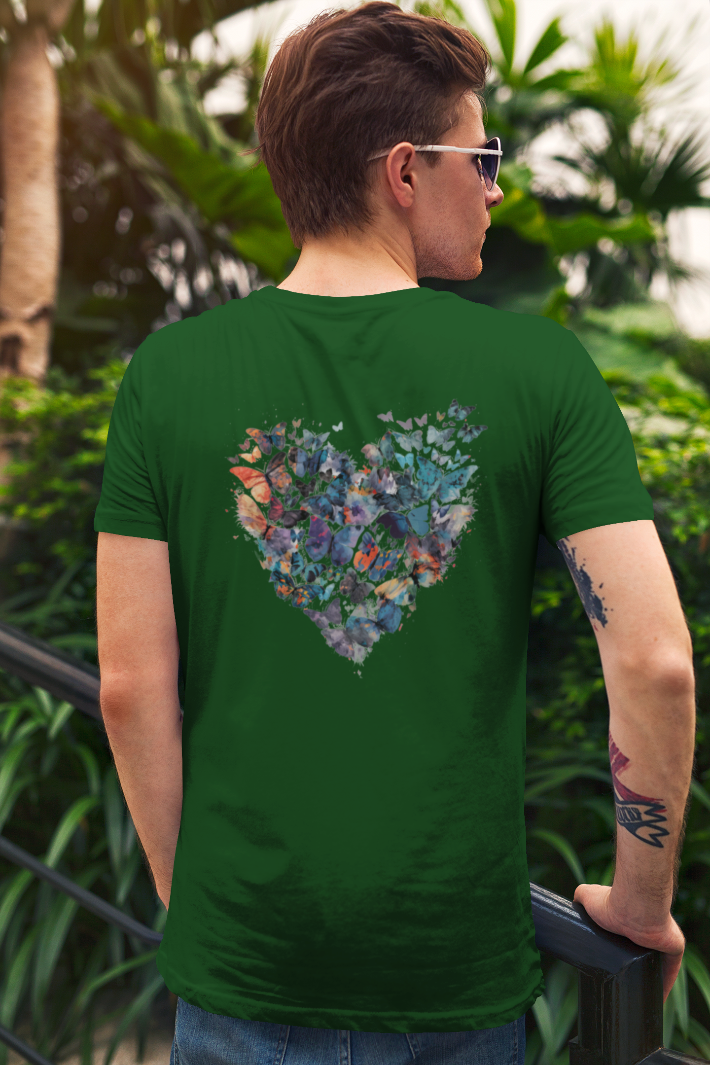 Butterfly Heart Men's T-Shirt