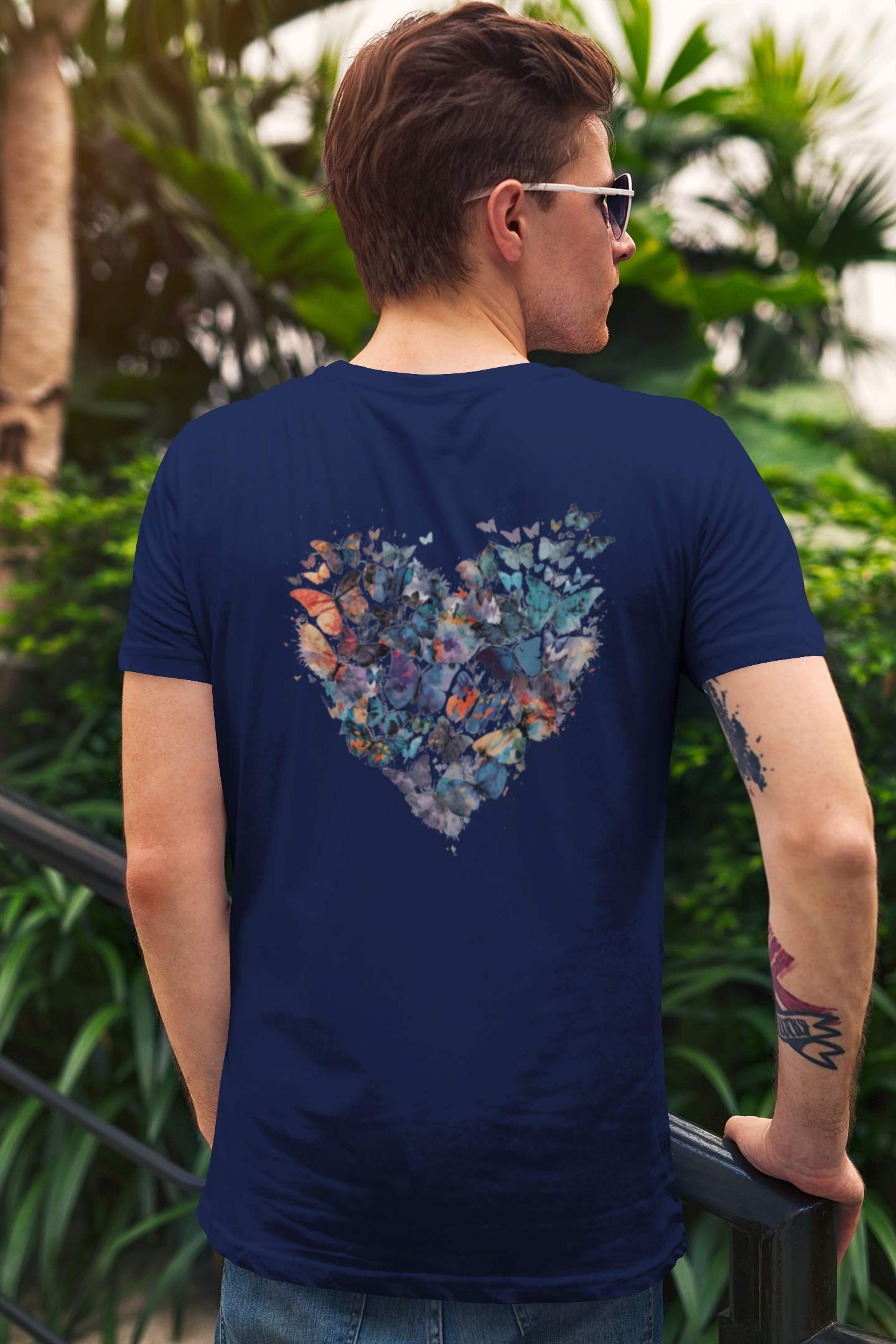 Butterfly Heart Men's T-Shirt
