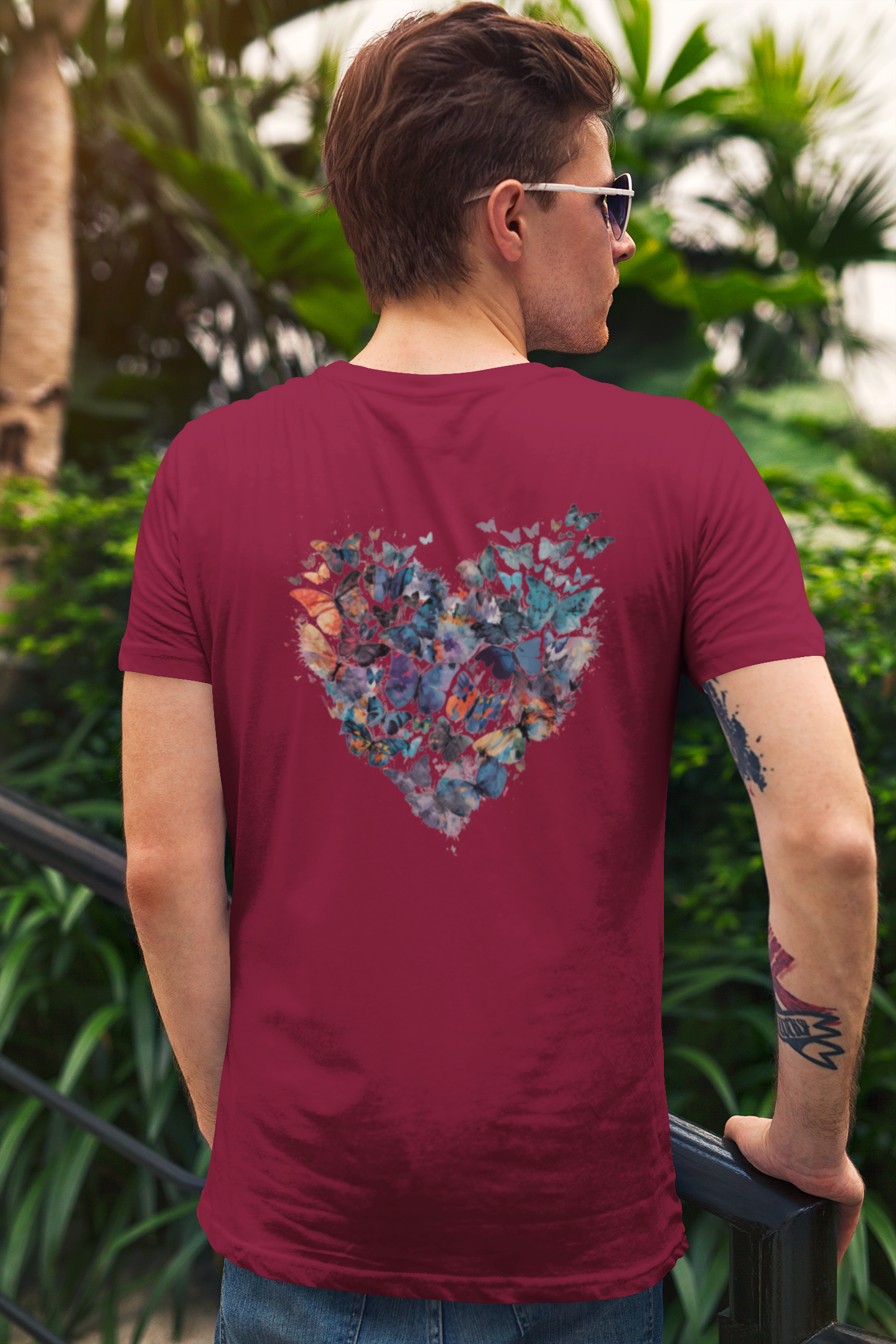 Butterfly Heart Men's T-Shirt