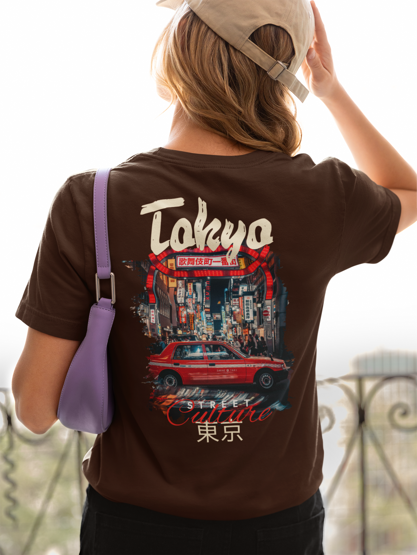 Tokyo Street Style Women’s T-Shirt – Urban Japan Night Scene Graphic