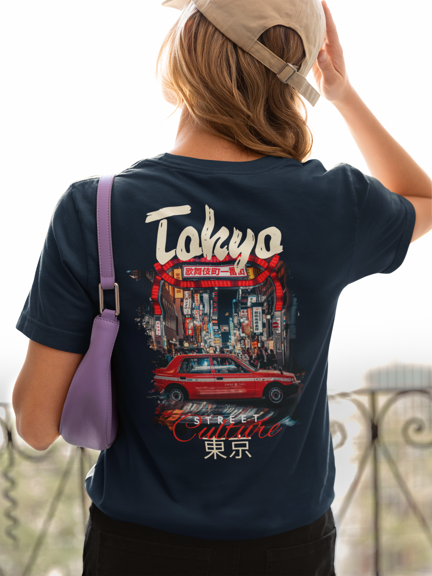 Tokyo Street Style Women’s T-Shirt – Urban Japan Night Scene Graphic