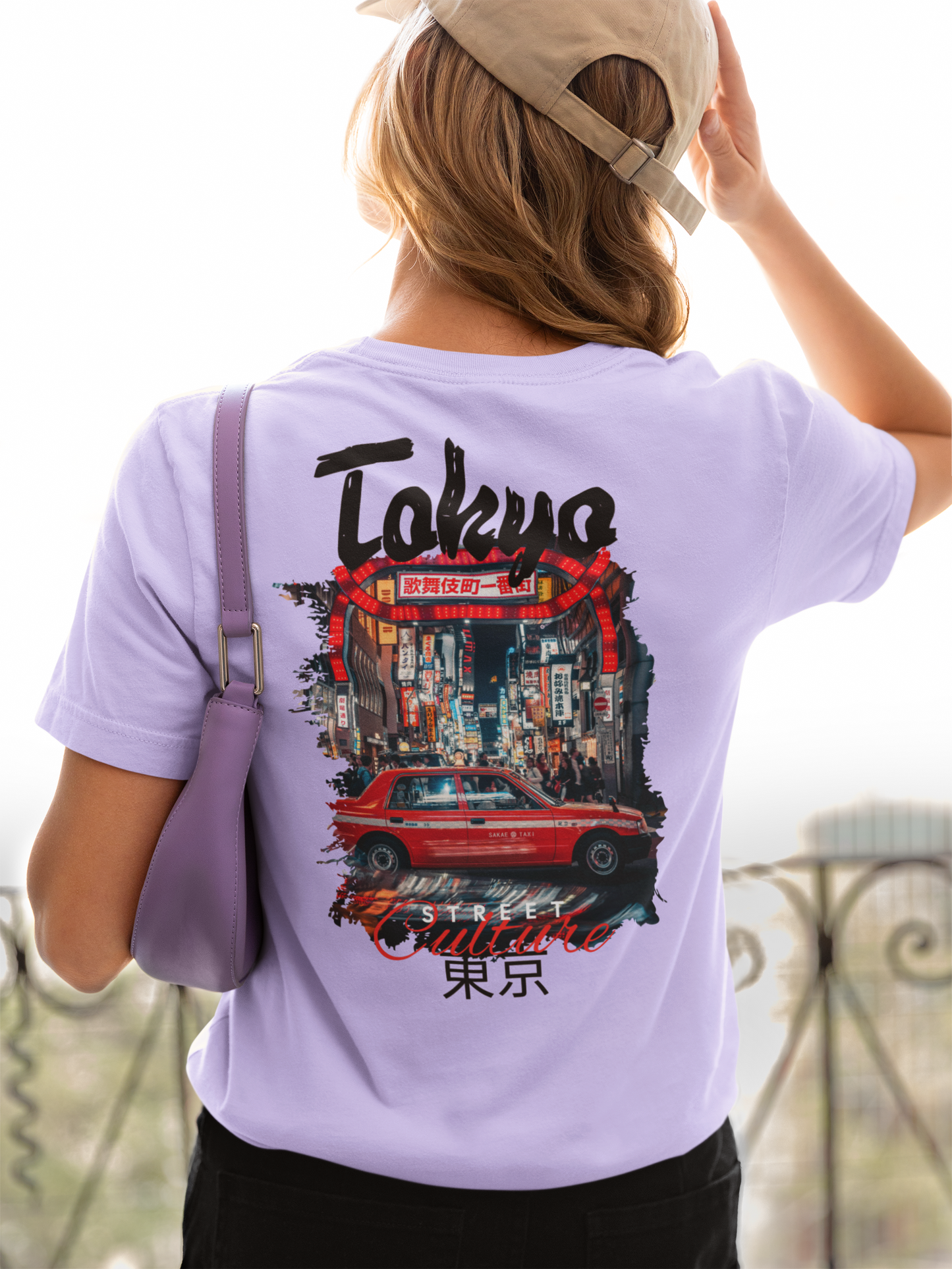 Tokyo Street Style Women’s T-Shirt – Urban Japan Night Scene Graphic