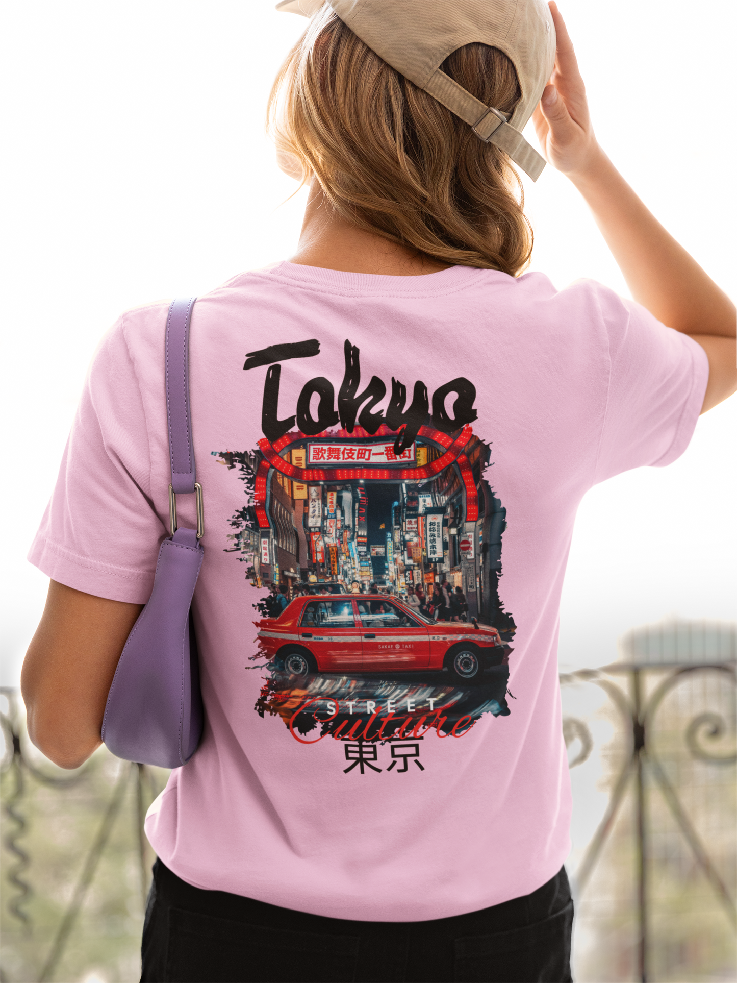 Tokyo Street Style Women’s T-Shirt – Urban Japan Night Scene Graphic