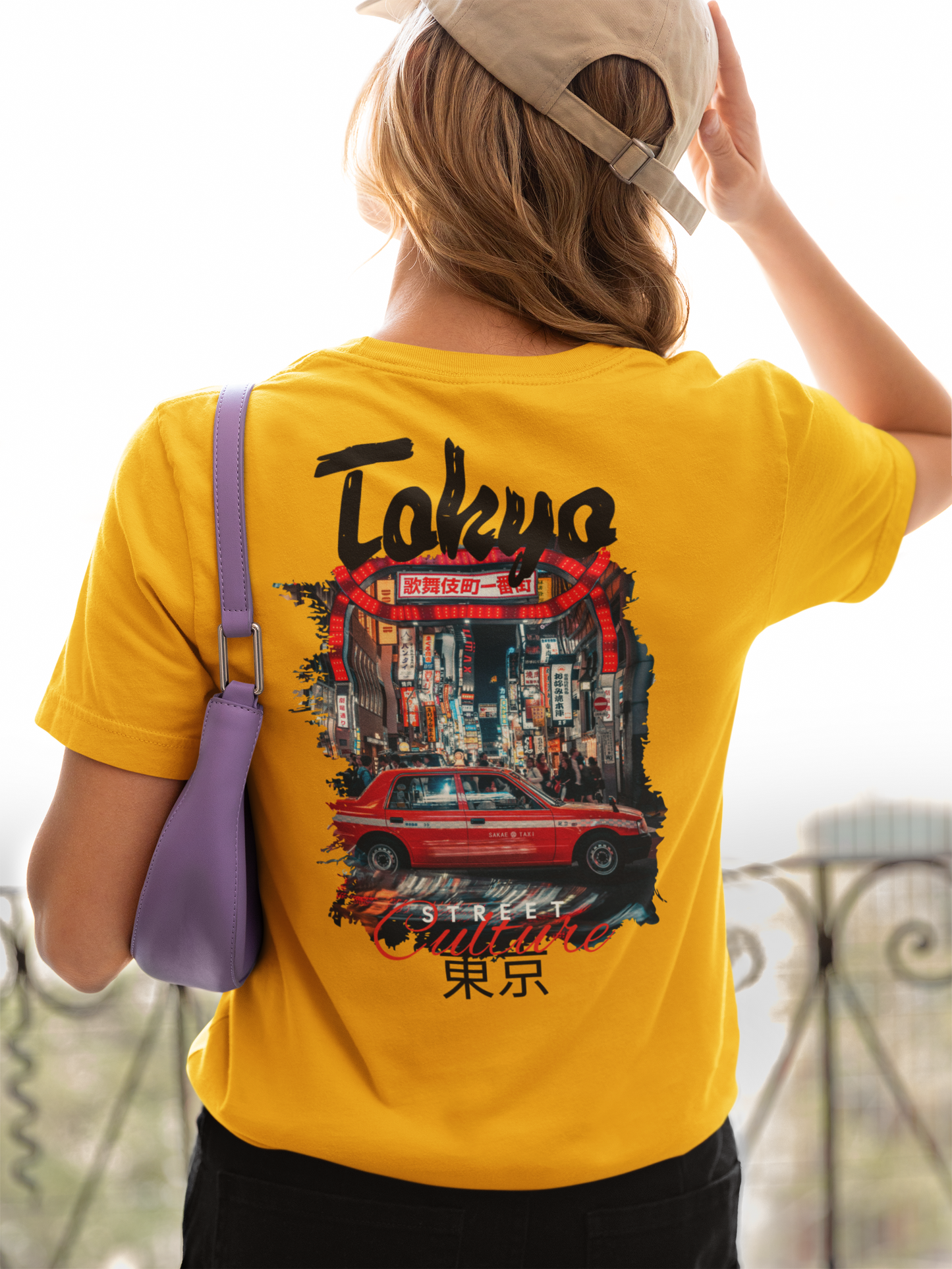 Tokyo Street Style Women’s T-Shirt – Urban Japan Night Scene Graphic