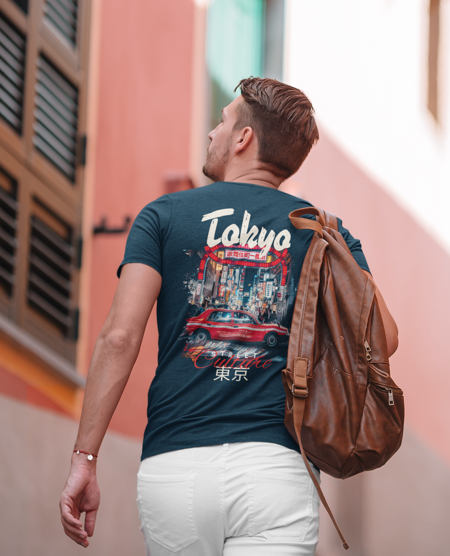 Tokyo Street Culture Men's T-Shirt – Urban Japanese Nightlife Graphic Tee