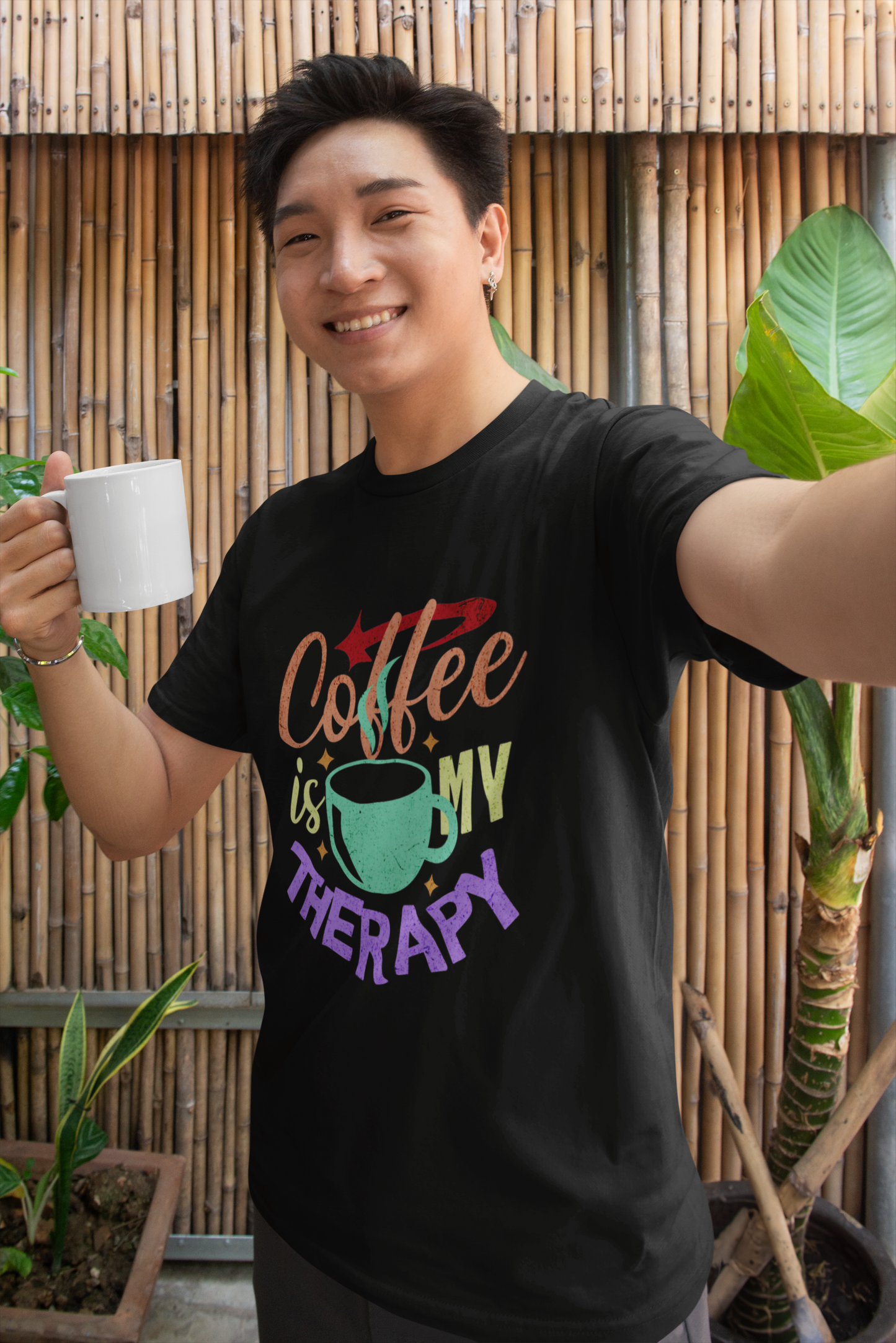 Coffee is My Therapy Men's T-Shirt