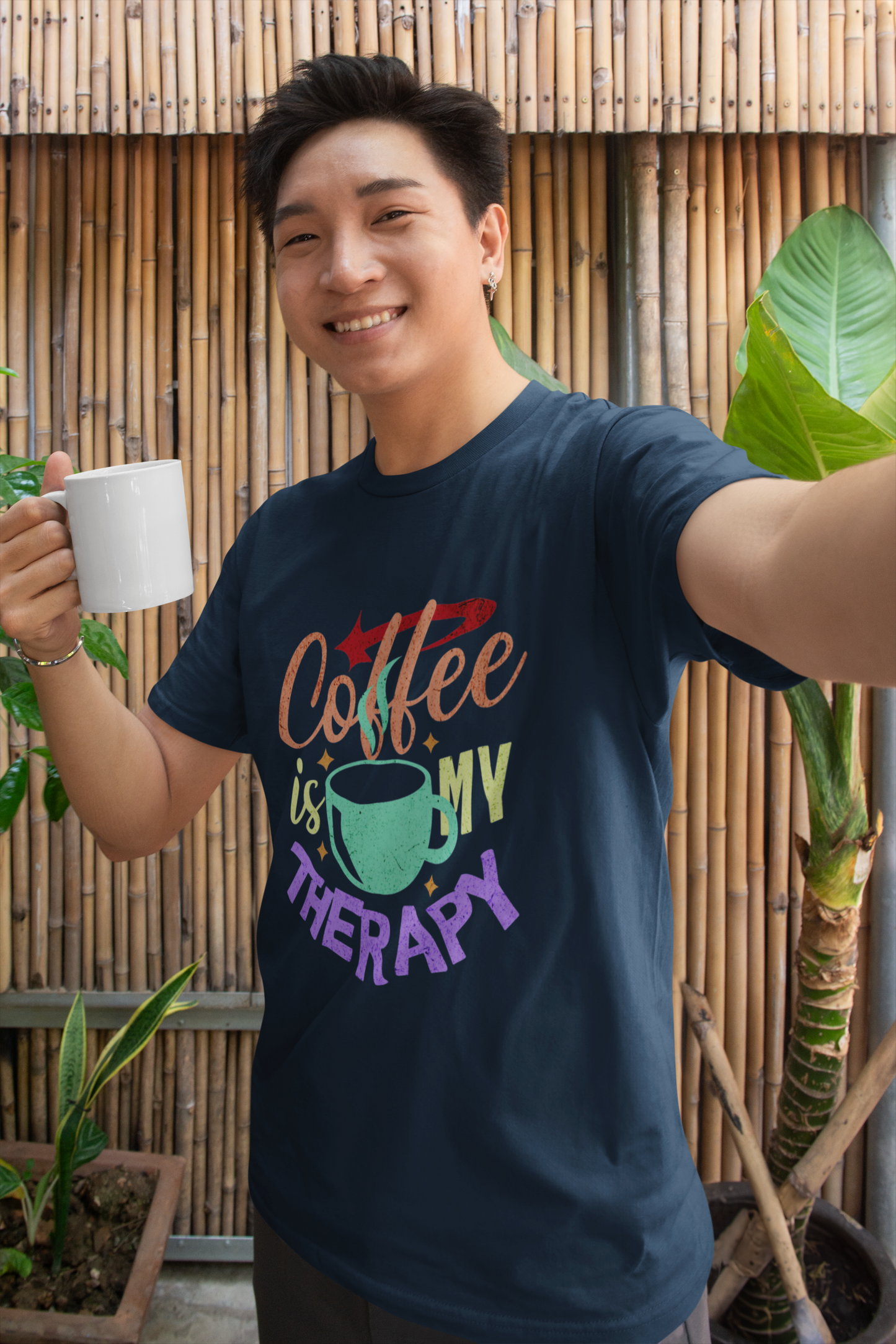Coffee is My Therapy Men's T-Shirt