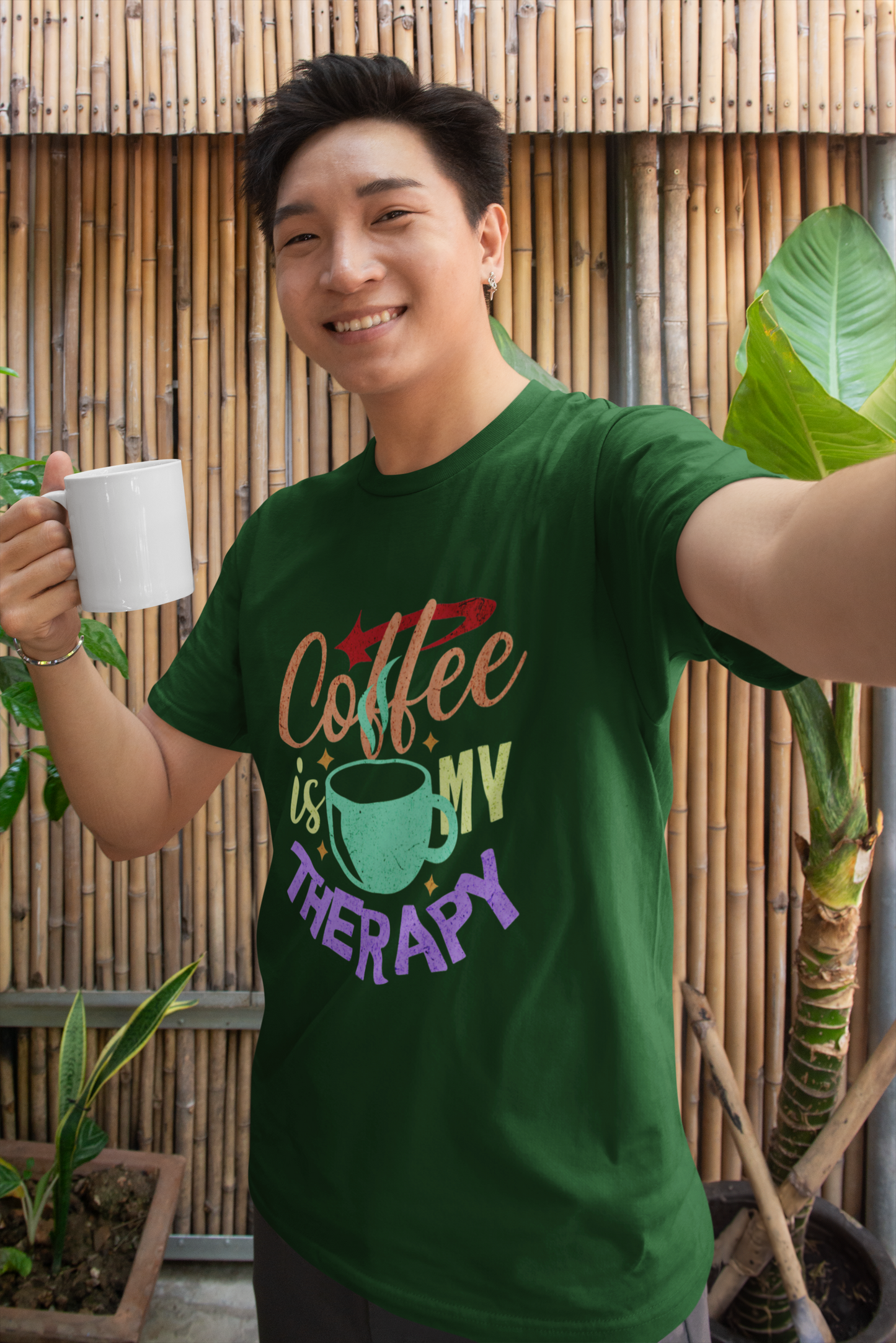 Coffee is My Therapy Men's T-Shirt