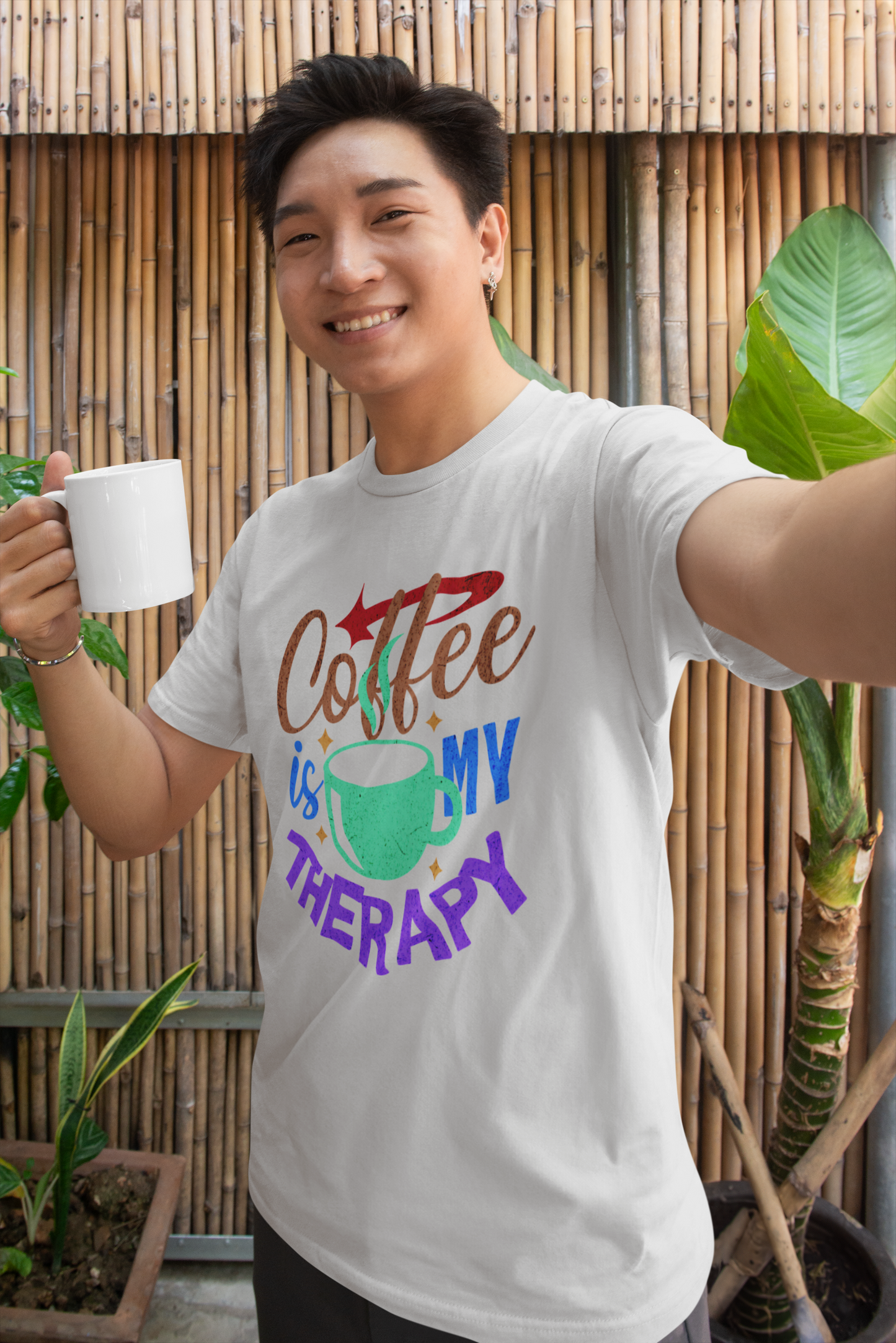 Coffee is My Therapy Men’s T-Shirt