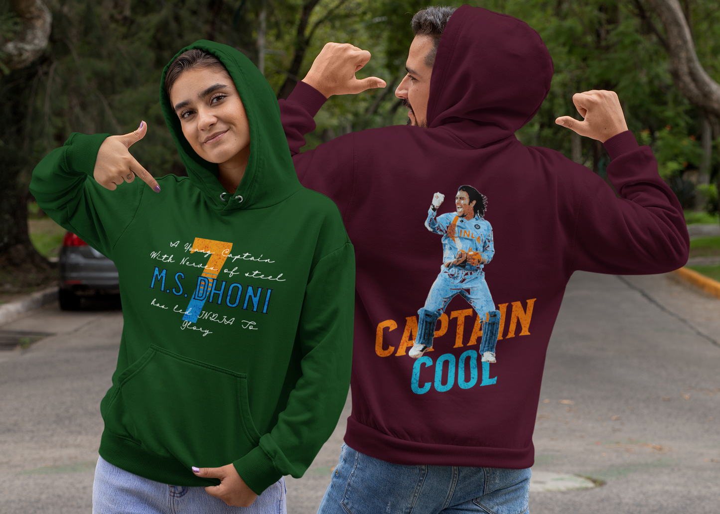 Captain Cool MS Dhoni Unisex Hoodie