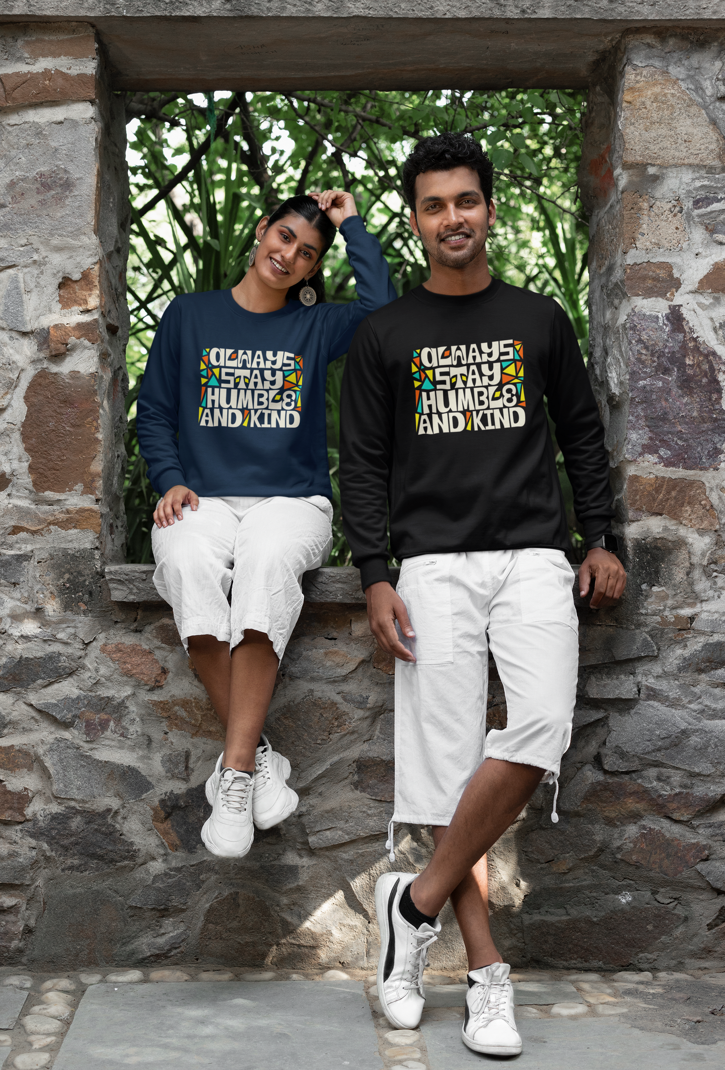 Always Stay Humble and Kind Unisex Sweatshirt | Inspirational Graphic Pullover