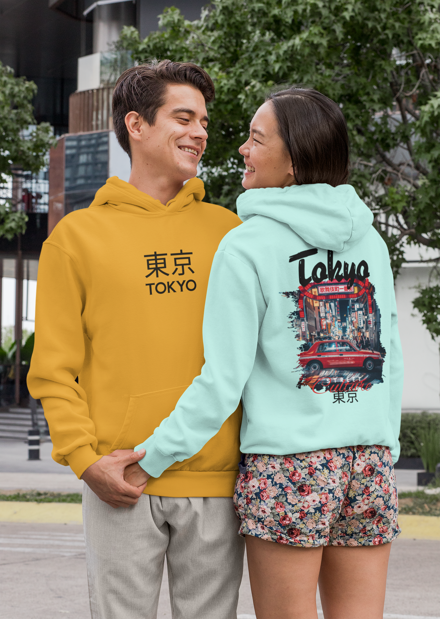 Tokyo Street Culture Hoodie – Japanese Urban Style Unisex Graphic Hoodie