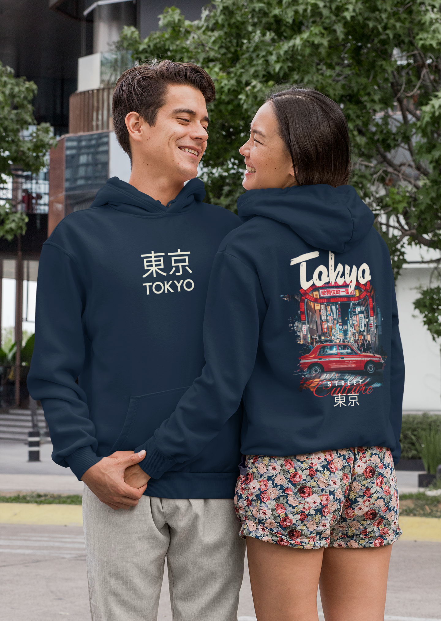 Tokyo Street Culture Hoodie – Japanese Urban Style Unisex Graphic Hoodie