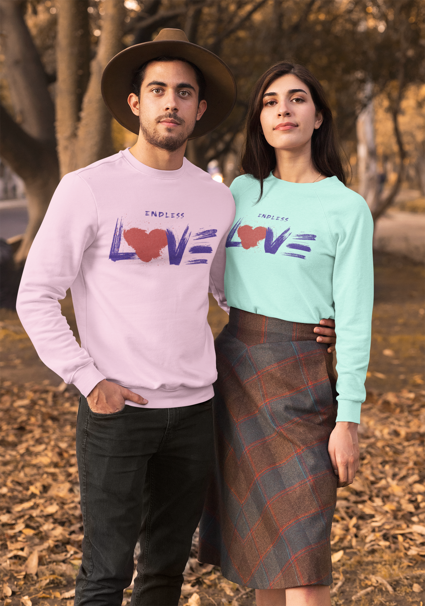 Light Baby Pink and Mint Sweatshirts