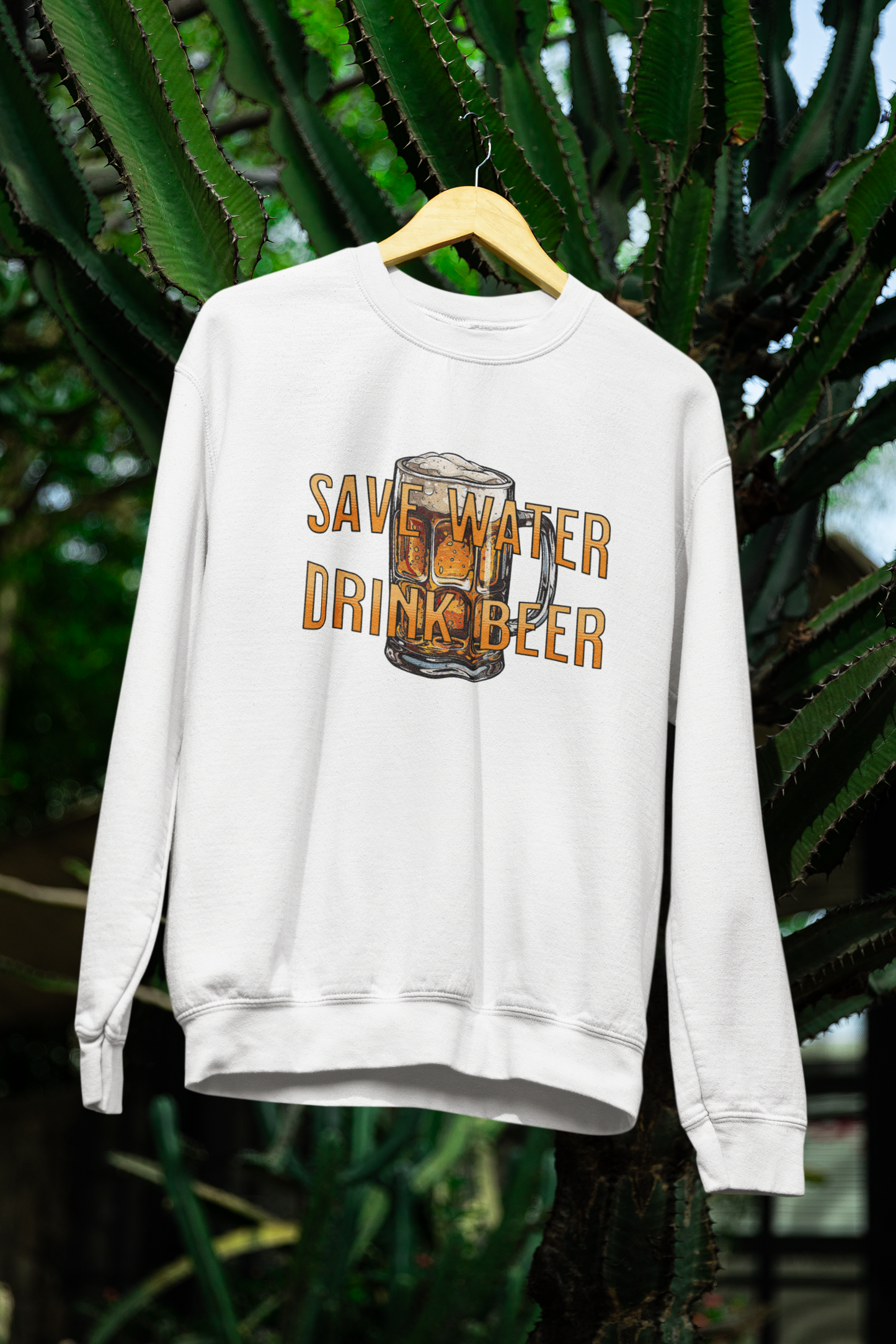 Funny Save Water Drink Beer Unisex Sweatshirt