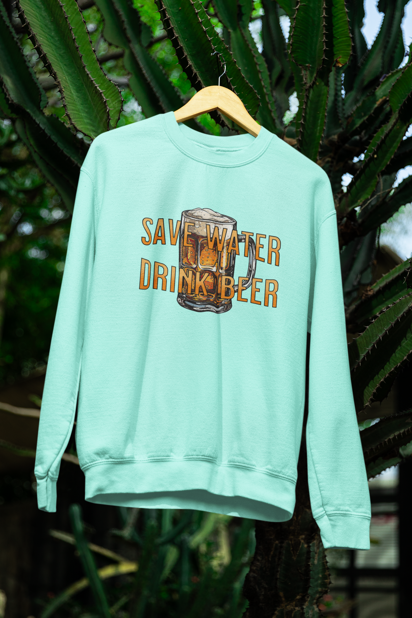 Funny Save Water Drink Beer Unisex Sweatshirt