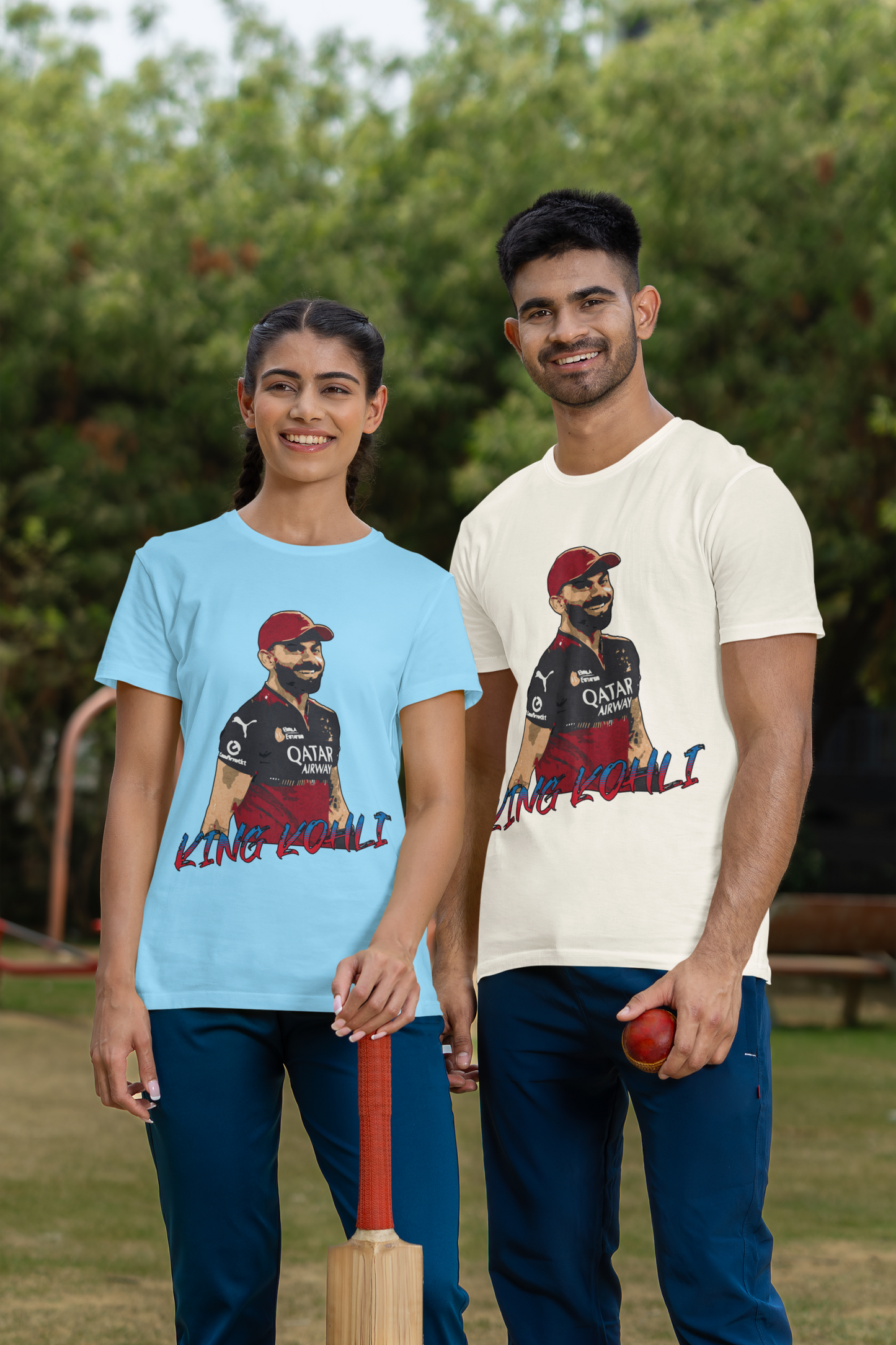 King Kohli Unisex Cricket Tshirt