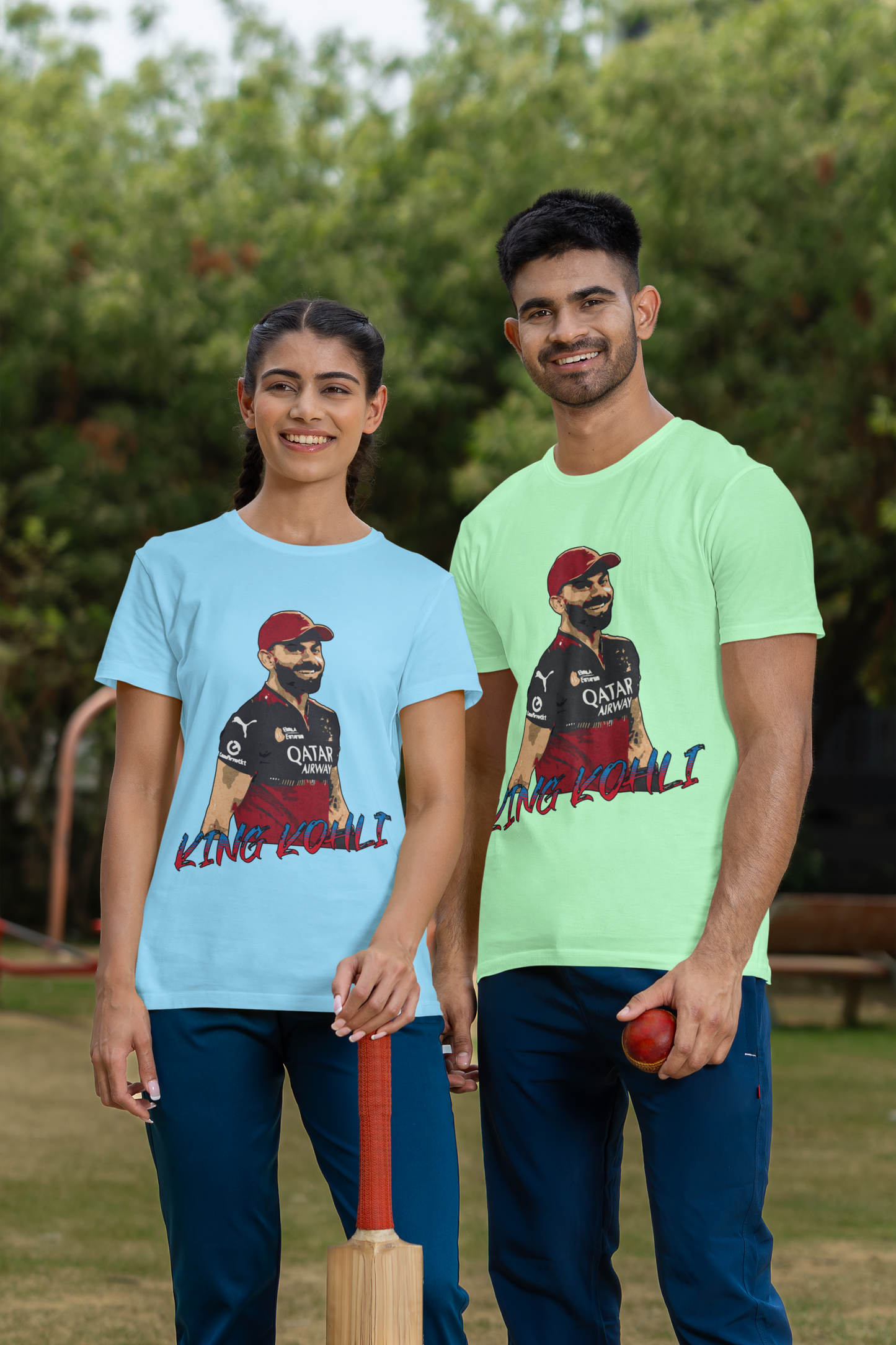 King Kohli Unisex Cricket Tshirt