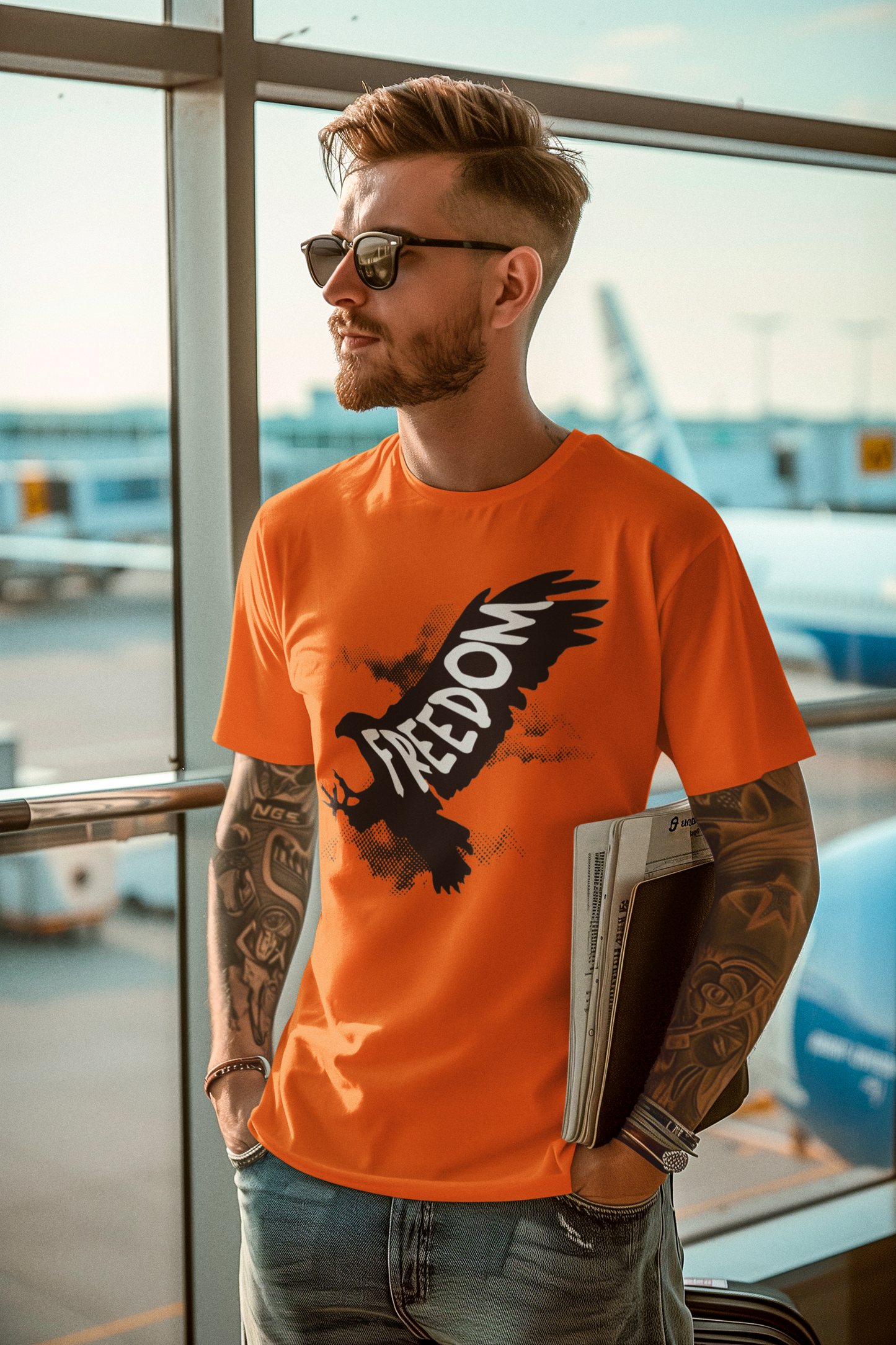 Freedom Eagle Graphic Men's T-Shirt