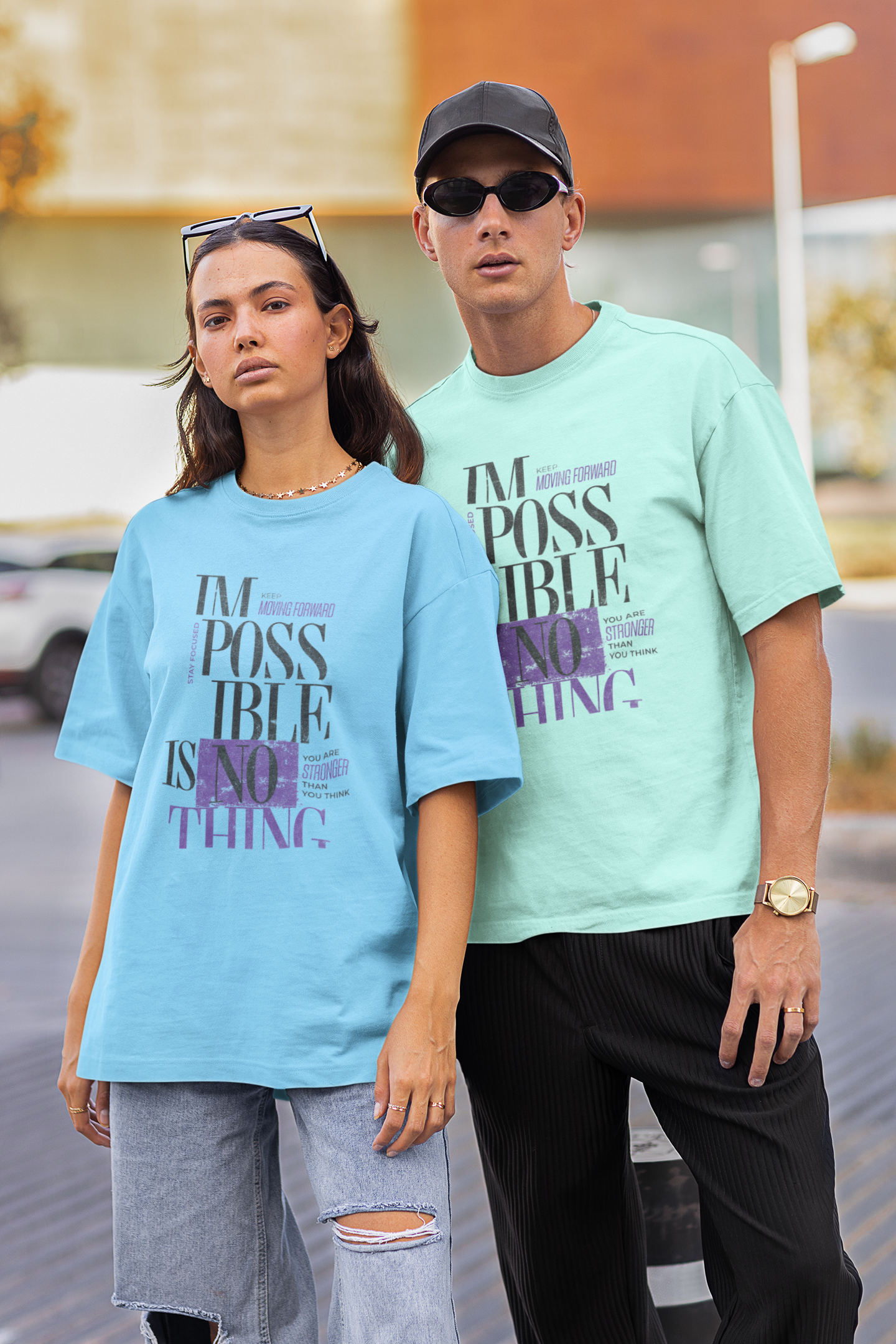Impossible Is Nothing - Oversized Unisex Streetwear Tee