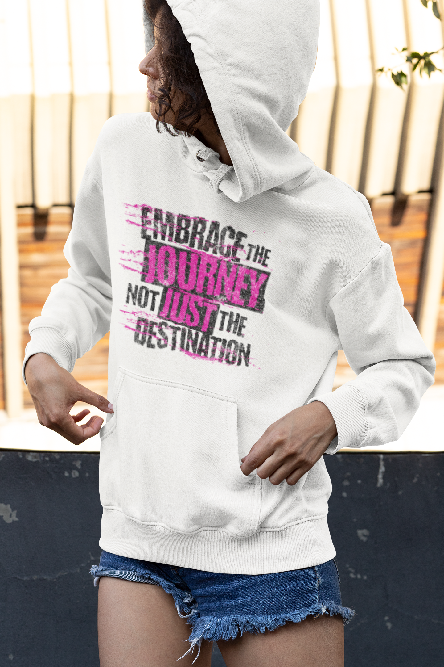 White hoodie