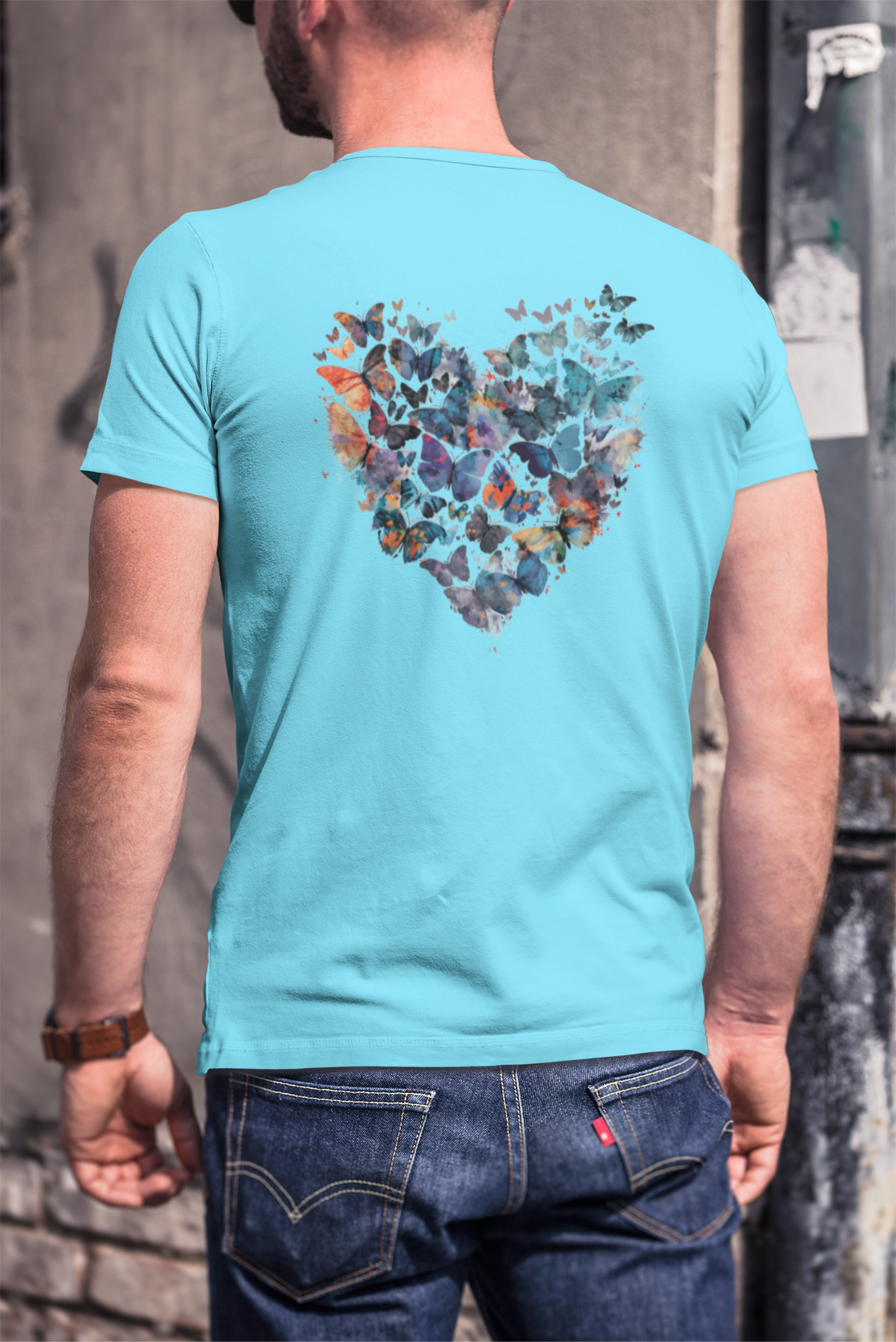 Butterfly Heart Men's T-Shirt