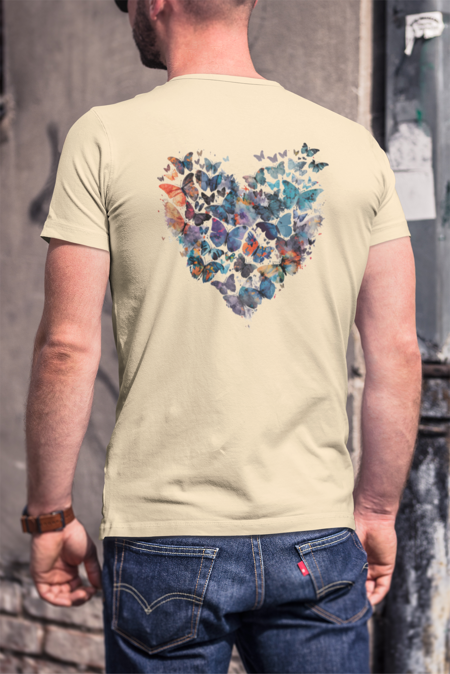 Butterfly Heart Men's T-Shirt