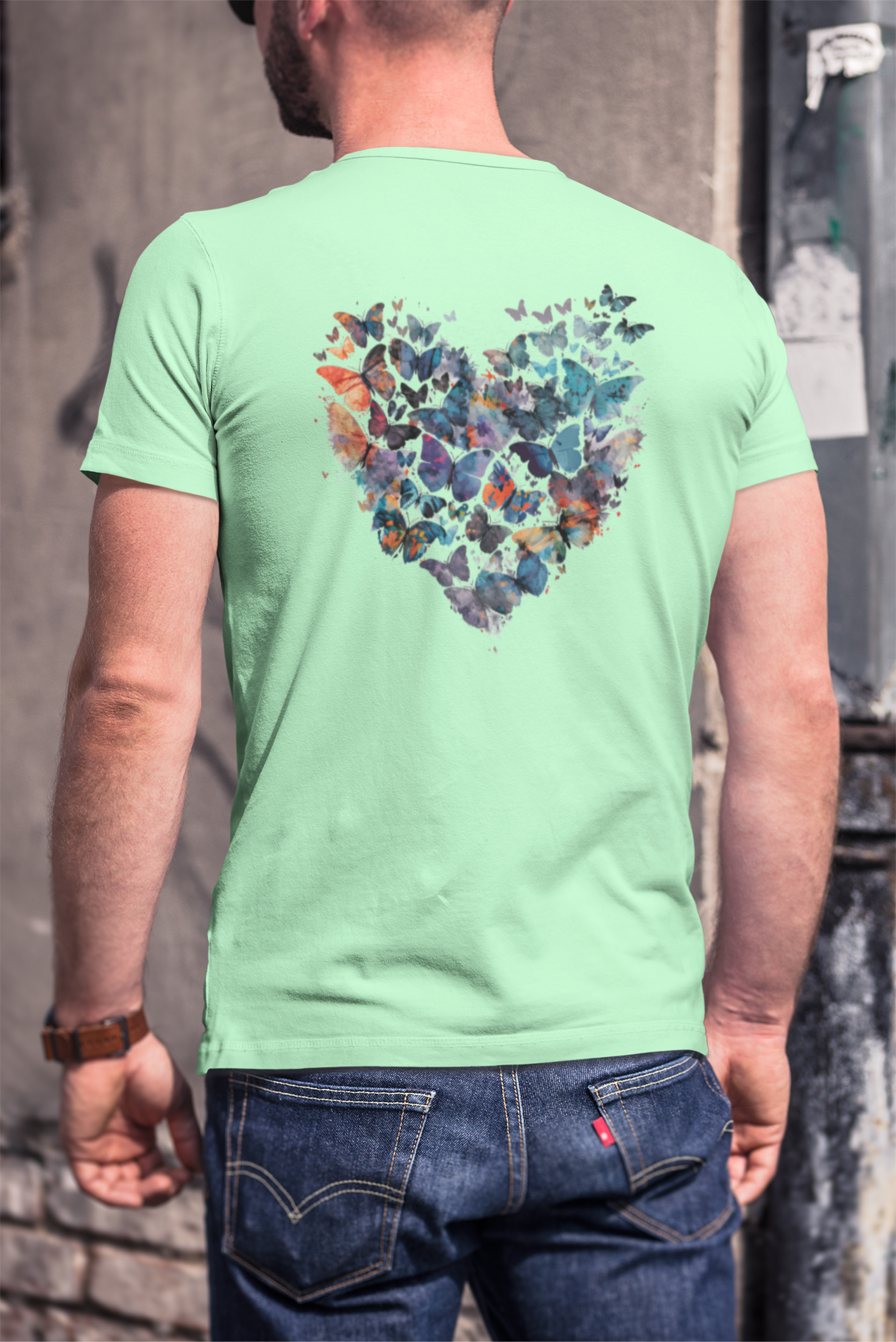 Butterfly Heart Men's T-Shirt