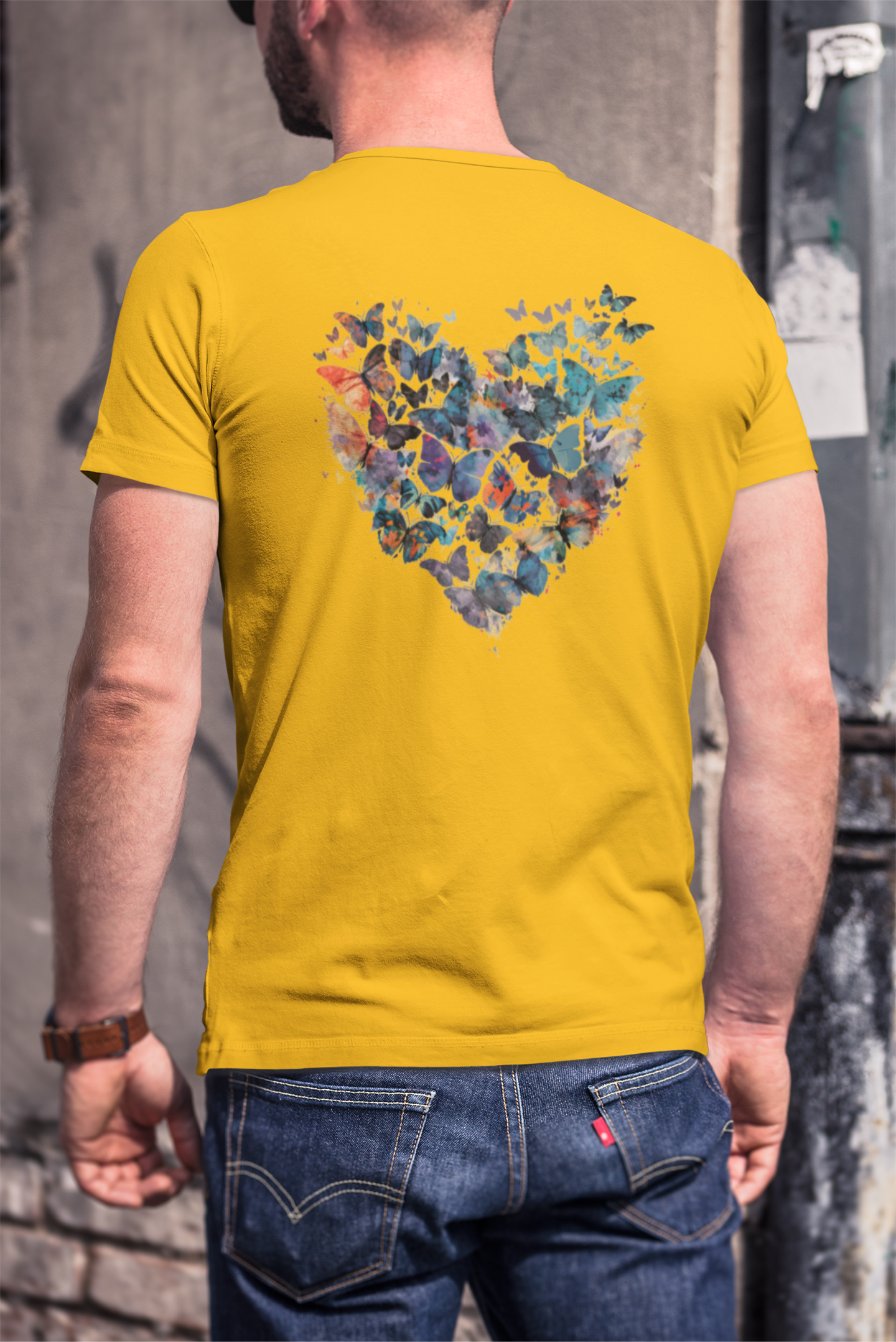 Butterfly Heart Men's T-Shirt
