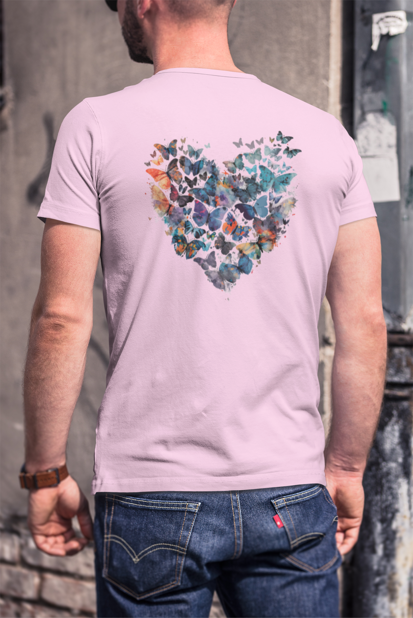 Butterfly Heart Men's T-Shirt
