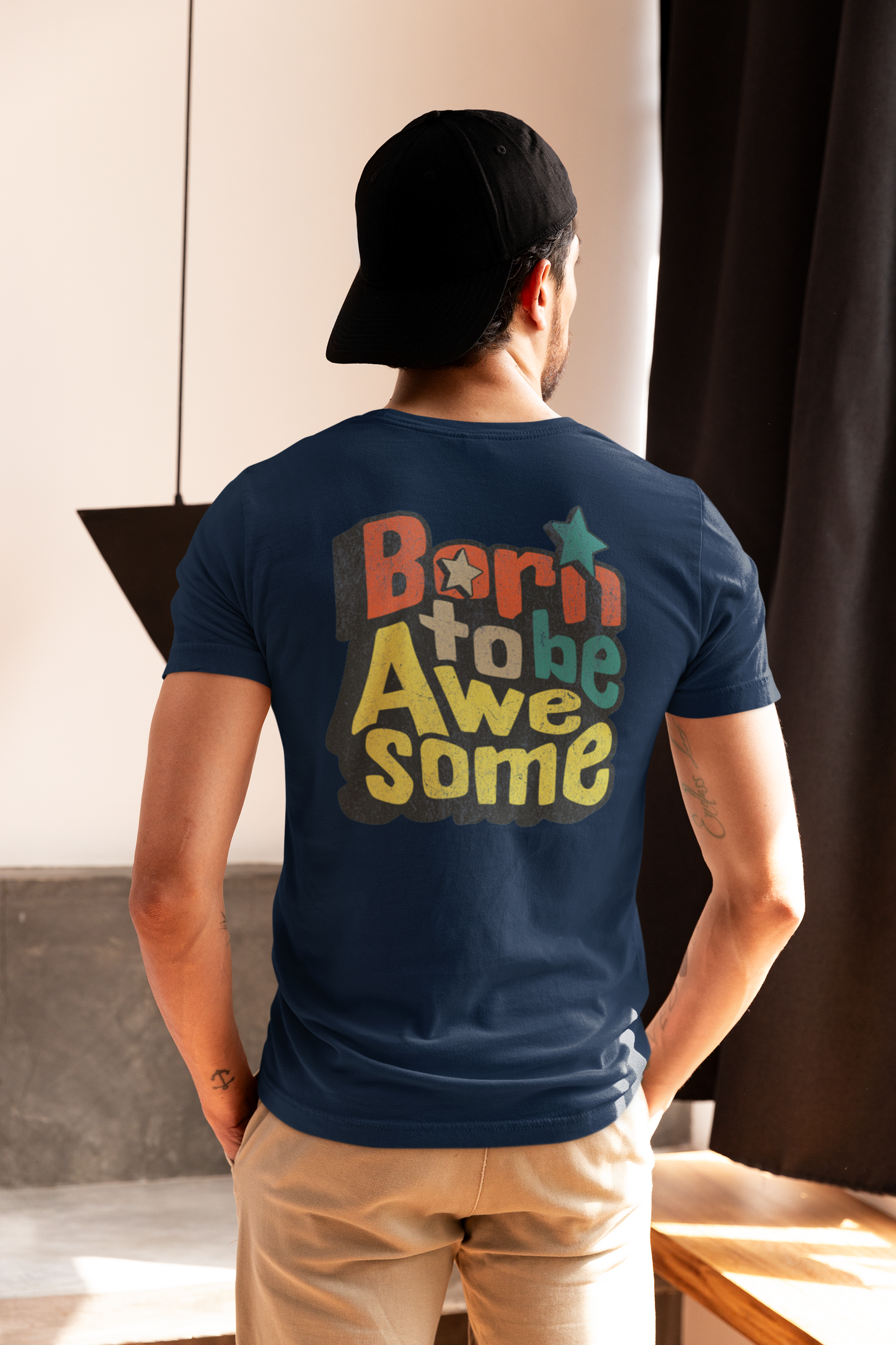 Born to Be Awesome Graphic Men's T-Shirt