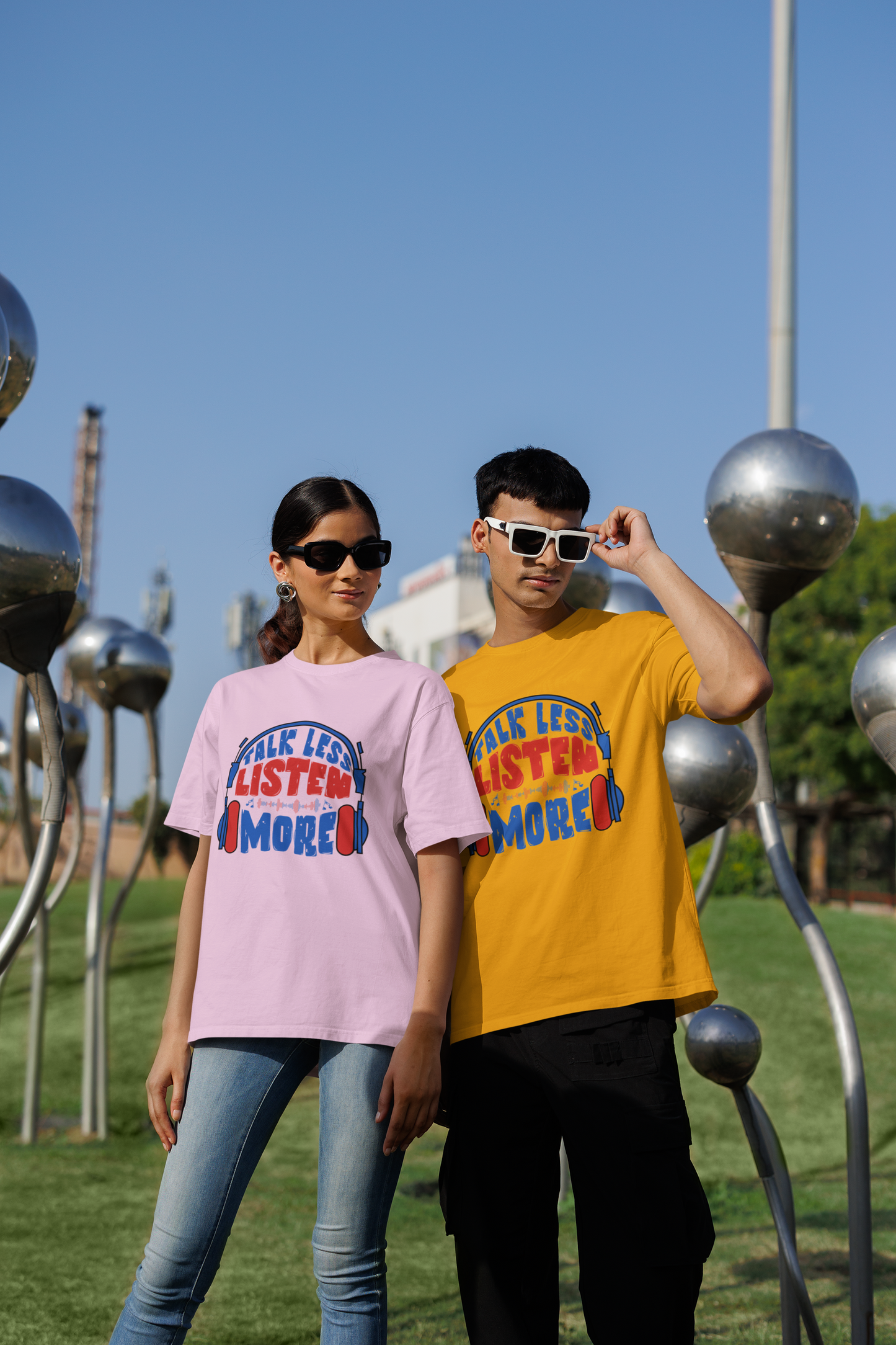 Oversized “Talk Less, Listen More” Unisex T-Shirt