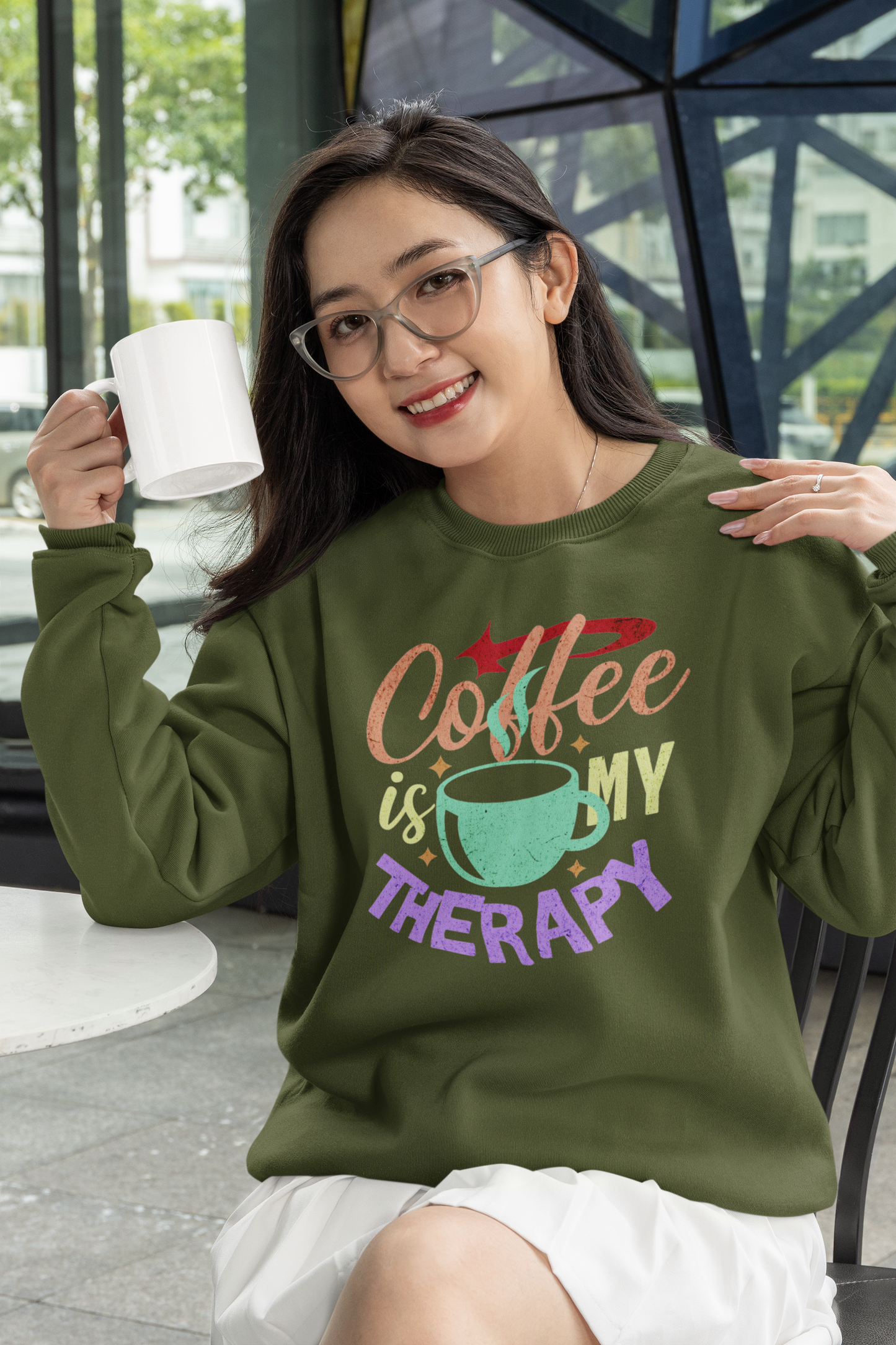 Coffee is My Therapy Unisex Sweatshirt