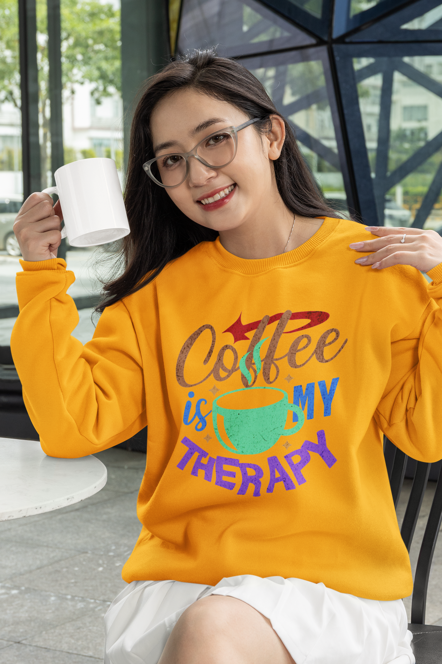 Coffee is My Therapy Unisex Sweatshirt
