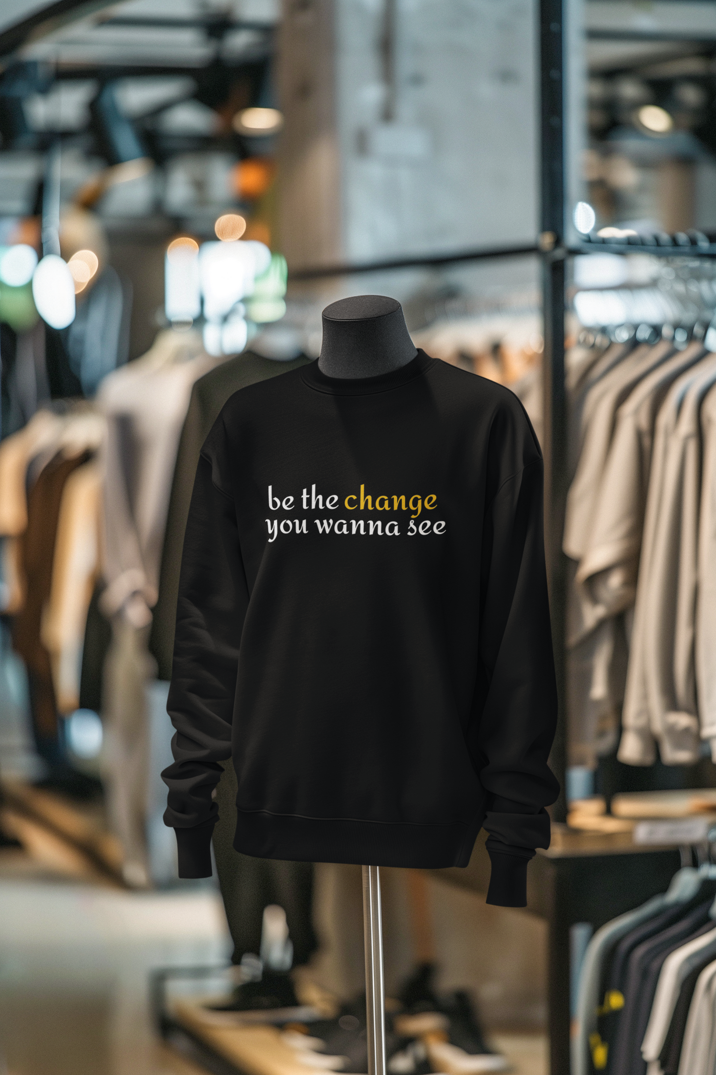 "Be The Change" Inspirational Unisex Sweatshirt