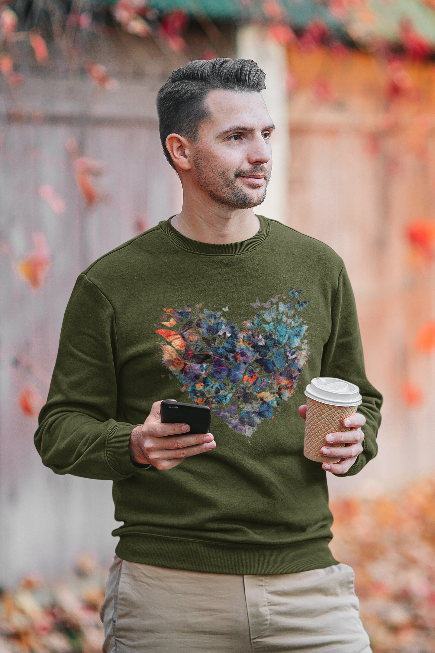 Butterfly Heart Unisex Sweatshirt
