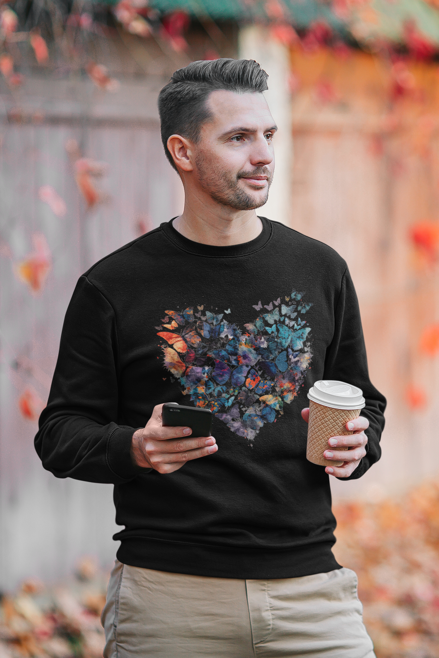 Butterfly Heart Unisex Sweatshirt