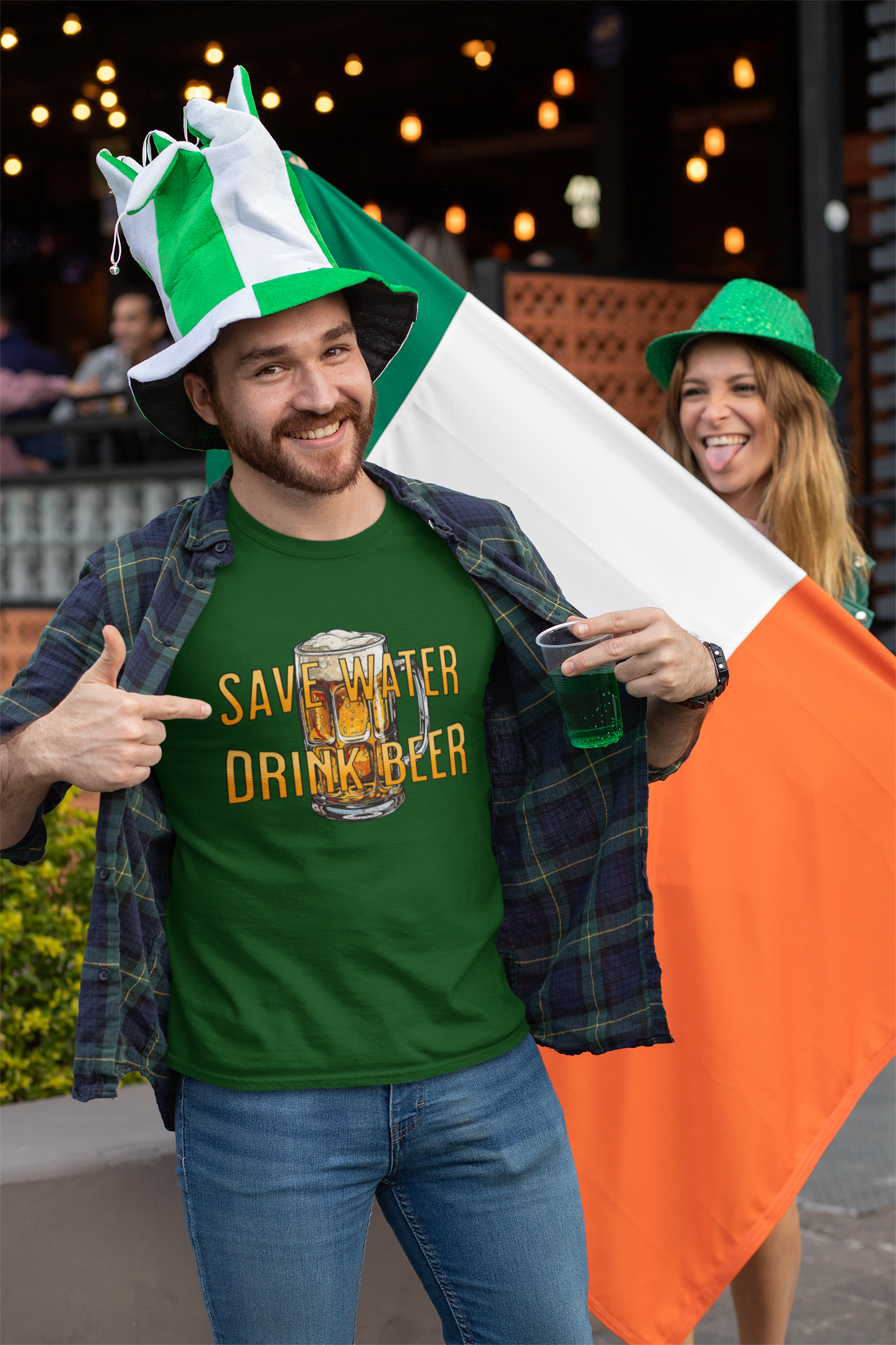 Save Water Drink Beer Funny Men's T-Shirt