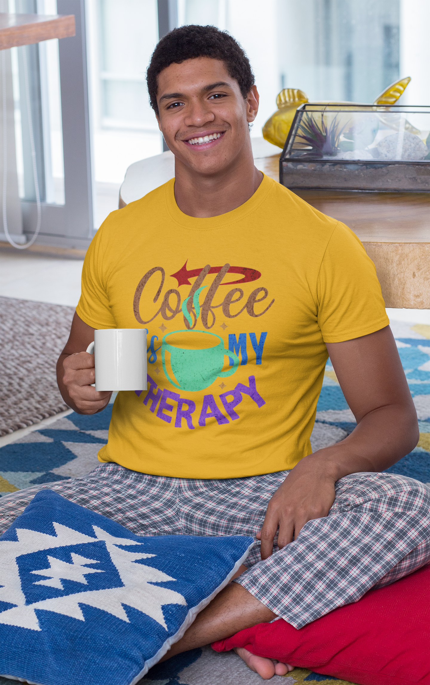 Coffee is My Therapy Men’s T-Shirt