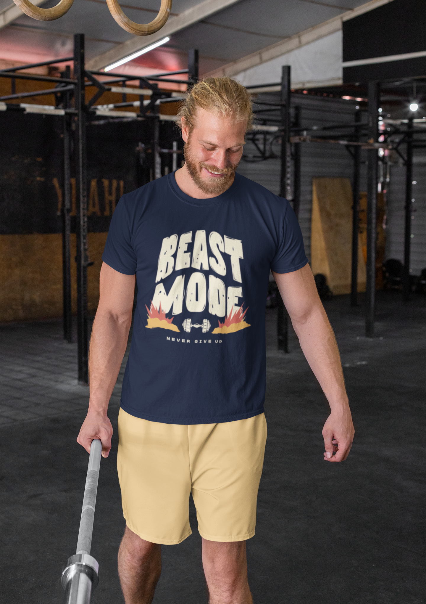 Beast Mode Gym T-Shirt for Men - Workout Motivation, Fitness Apparel