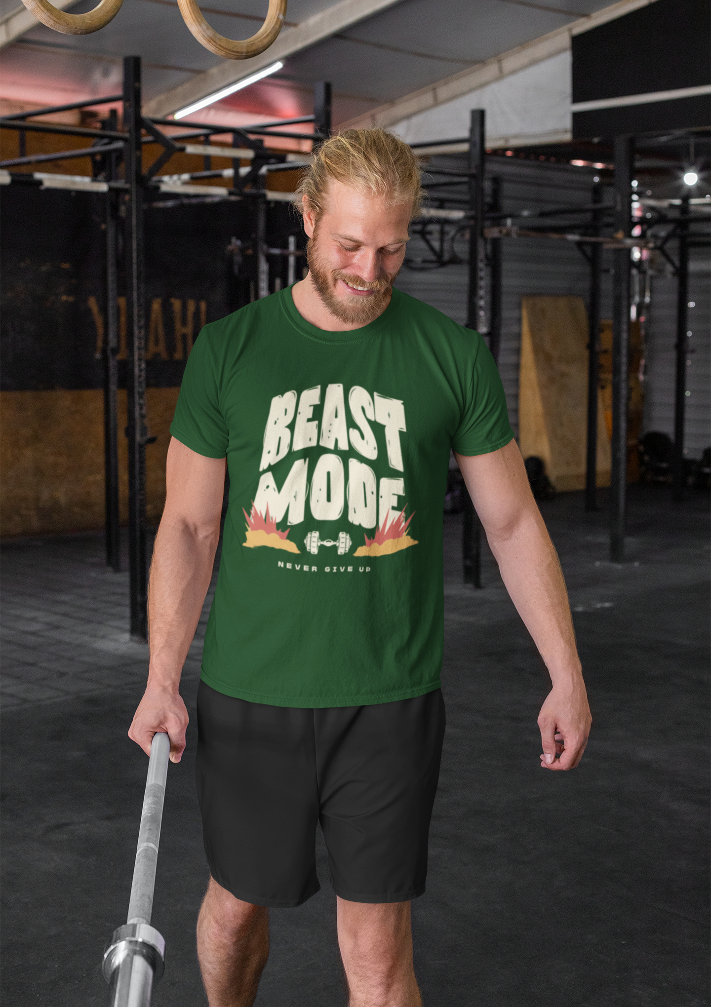 Beast Mode Gym T-Shirt for Men - Workout Motivation, Fitness Apparel