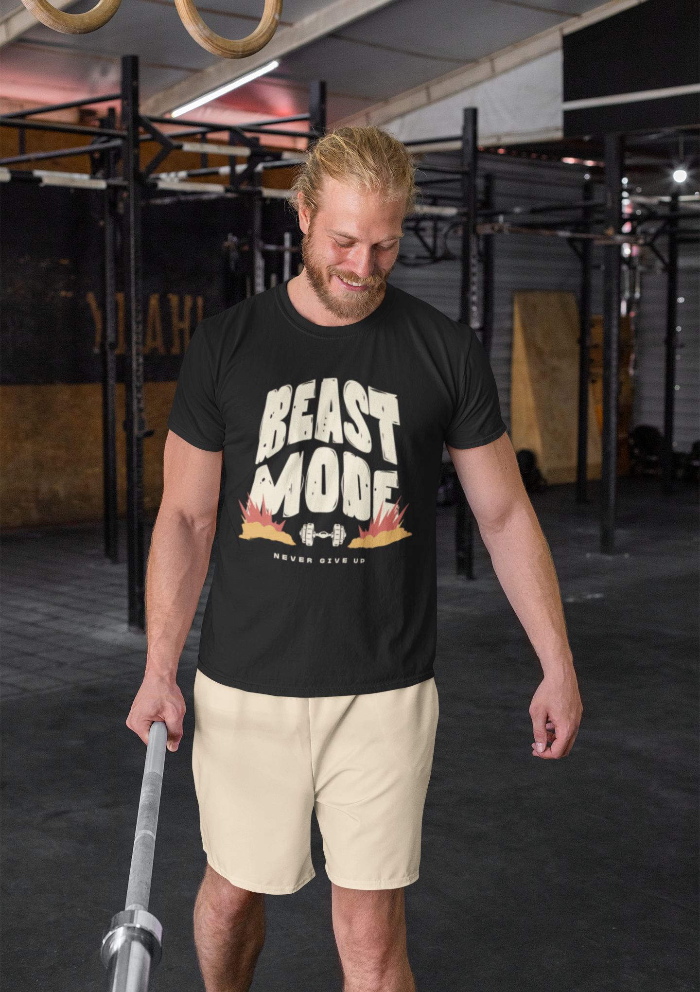 Beast Mode Gym T-Shirt for Men - Workout Motivation, Fitness Apparel