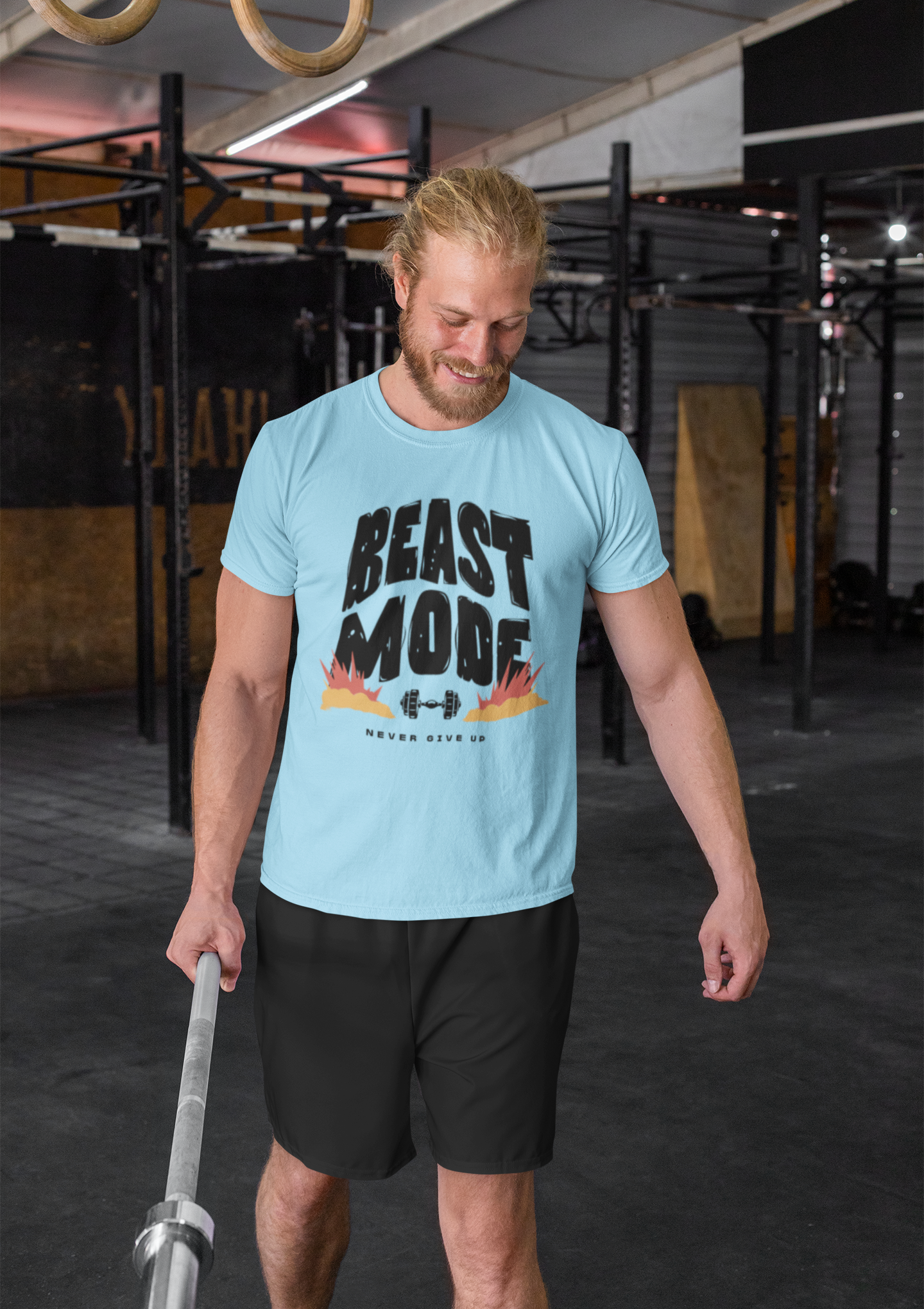 Beast Mode Gym T-Shirt for Men - Workout Motivation, Fitness Apparel