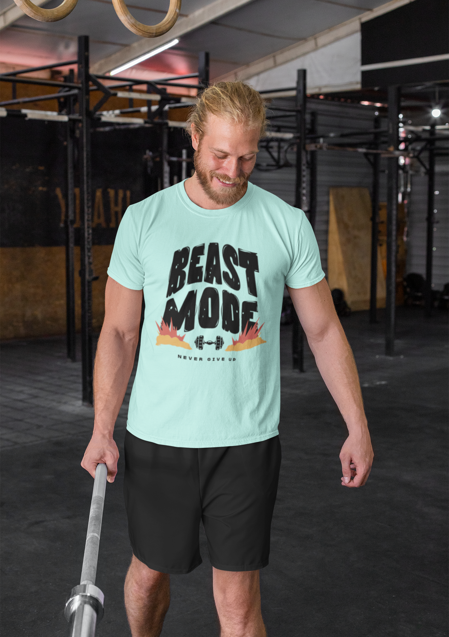 Beast Mode Gym T-Shirt for Men - Workout Motivation, Fitness Apparel