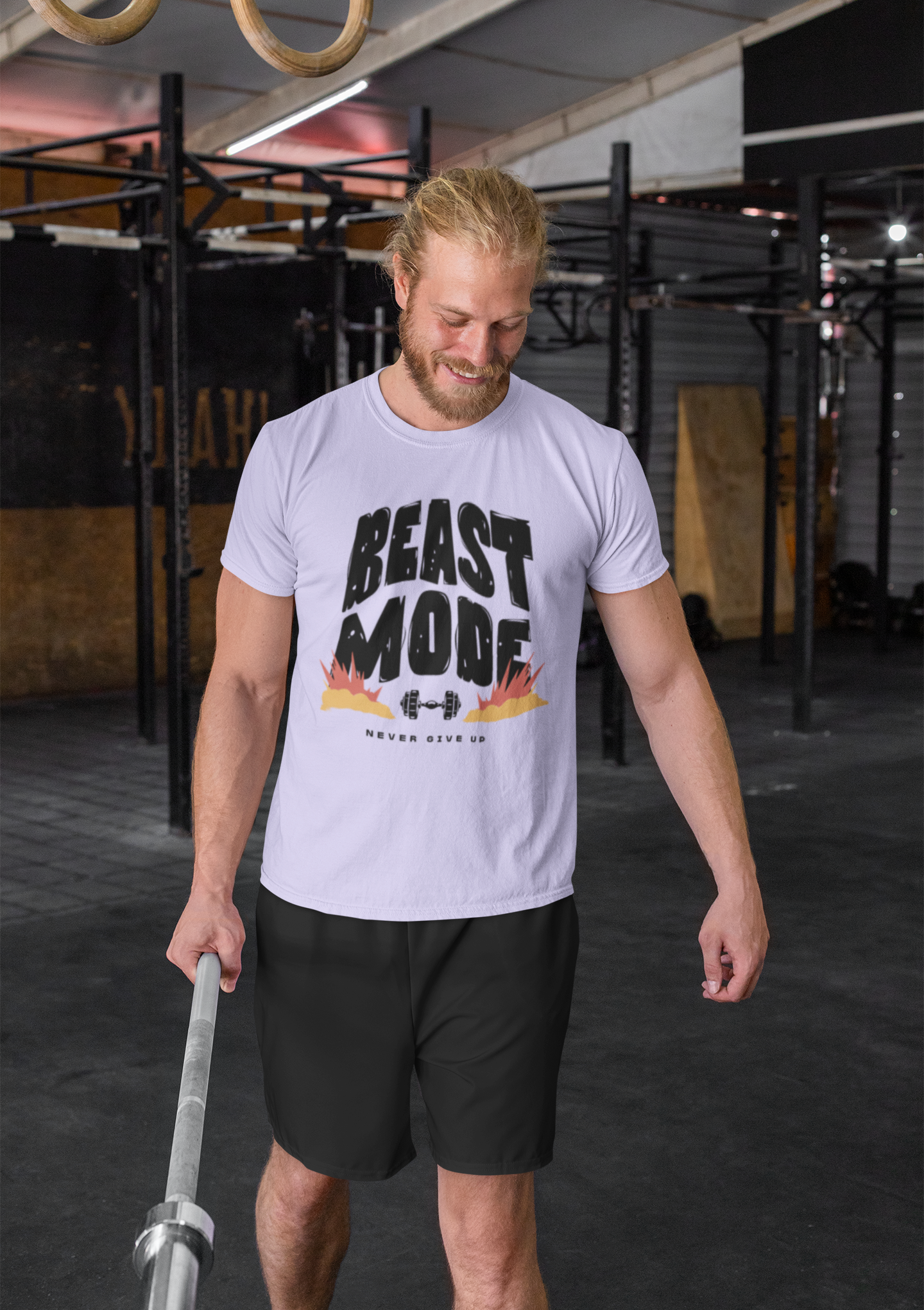 Beast Mode Gym T-Shirt for Men - Workout Motivation, Fitness Apparel