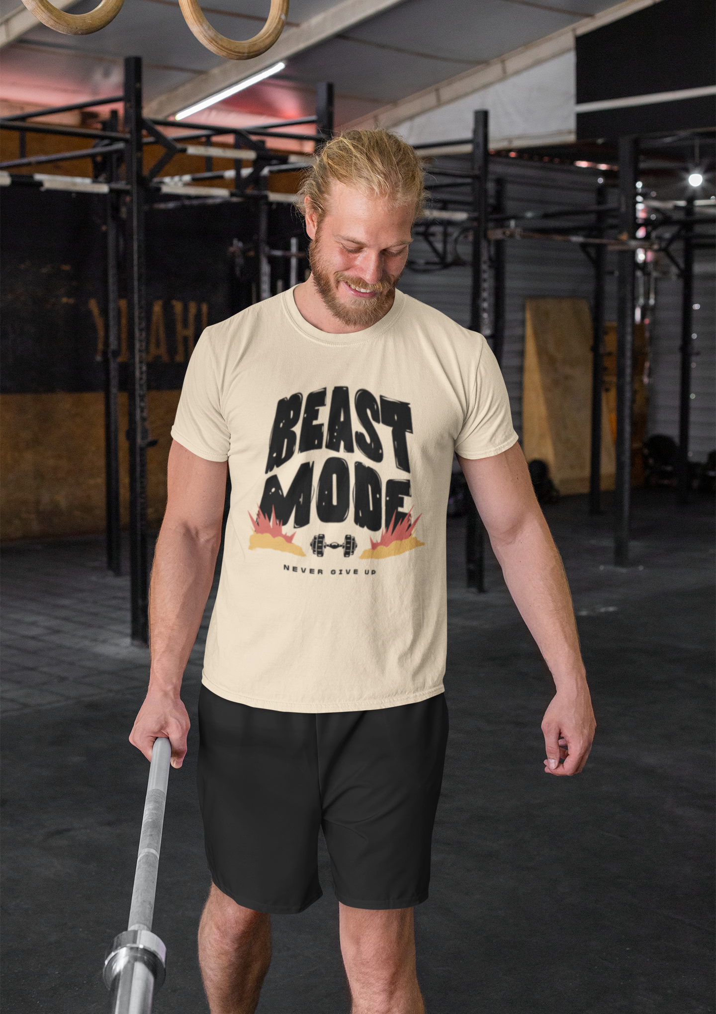 Beast Mode Gym T-Shirt for Men - Workout Motivation, Fitness Apparel